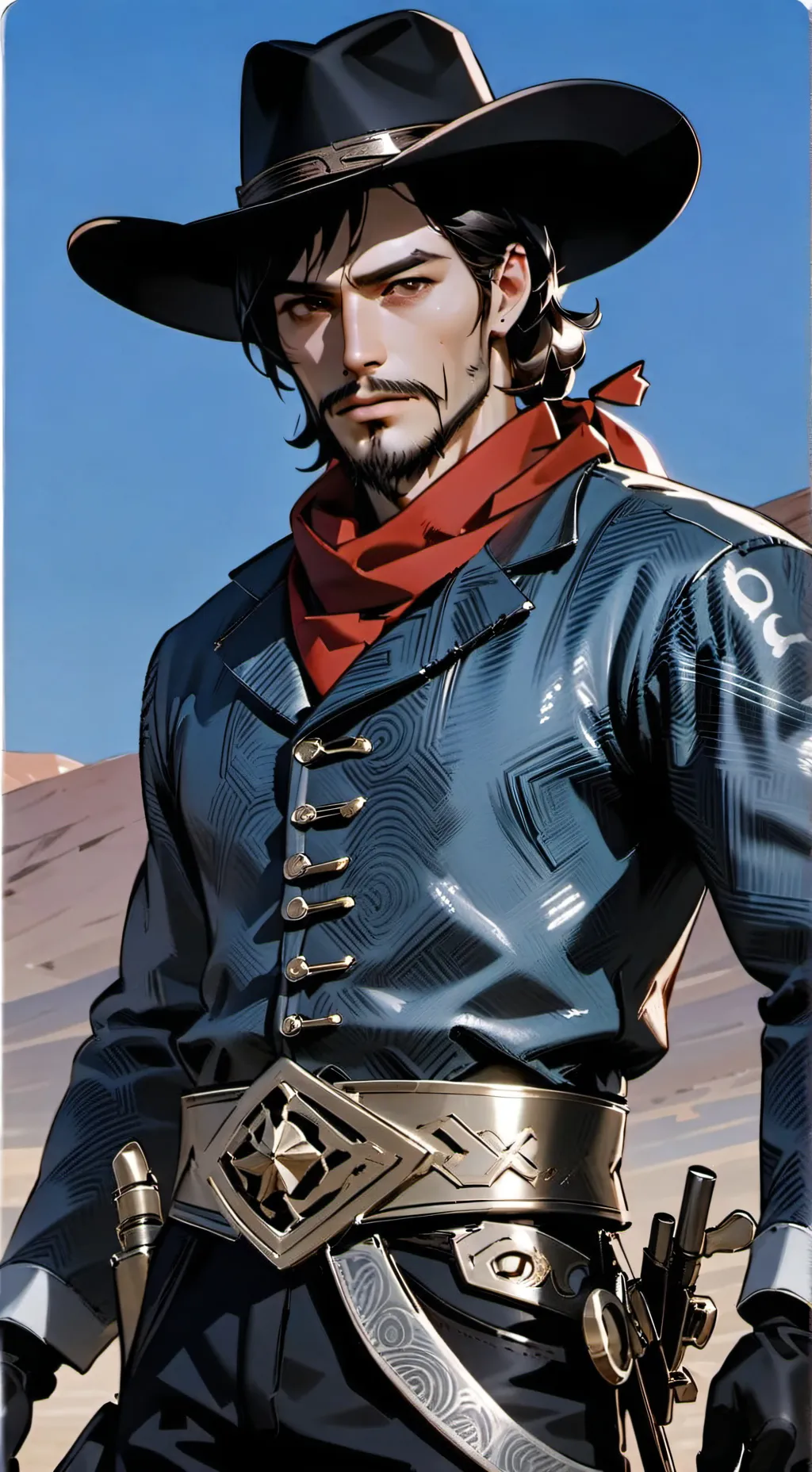 ai character: The Kissing Bandit background