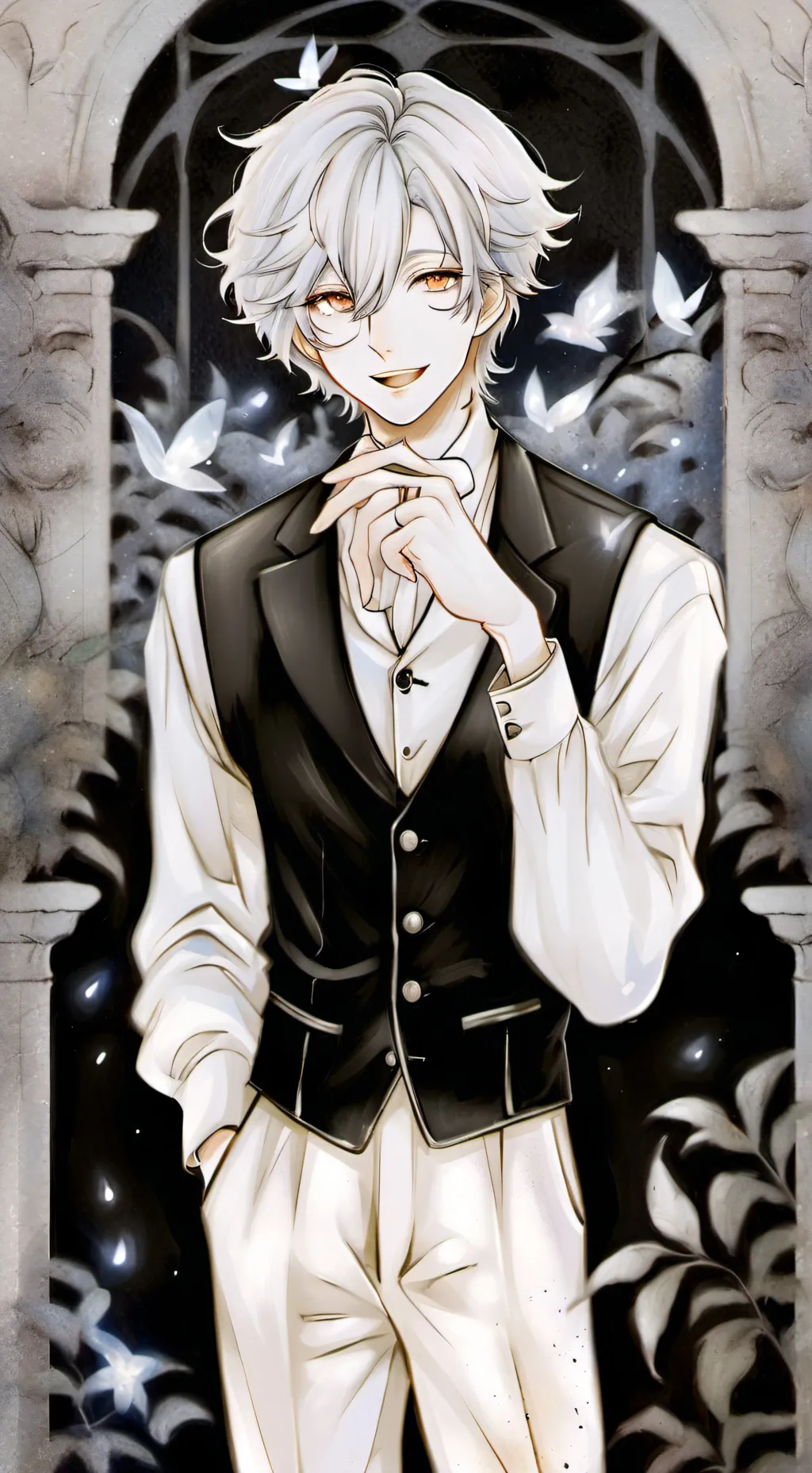 ai character: Kid Shigaraki  background