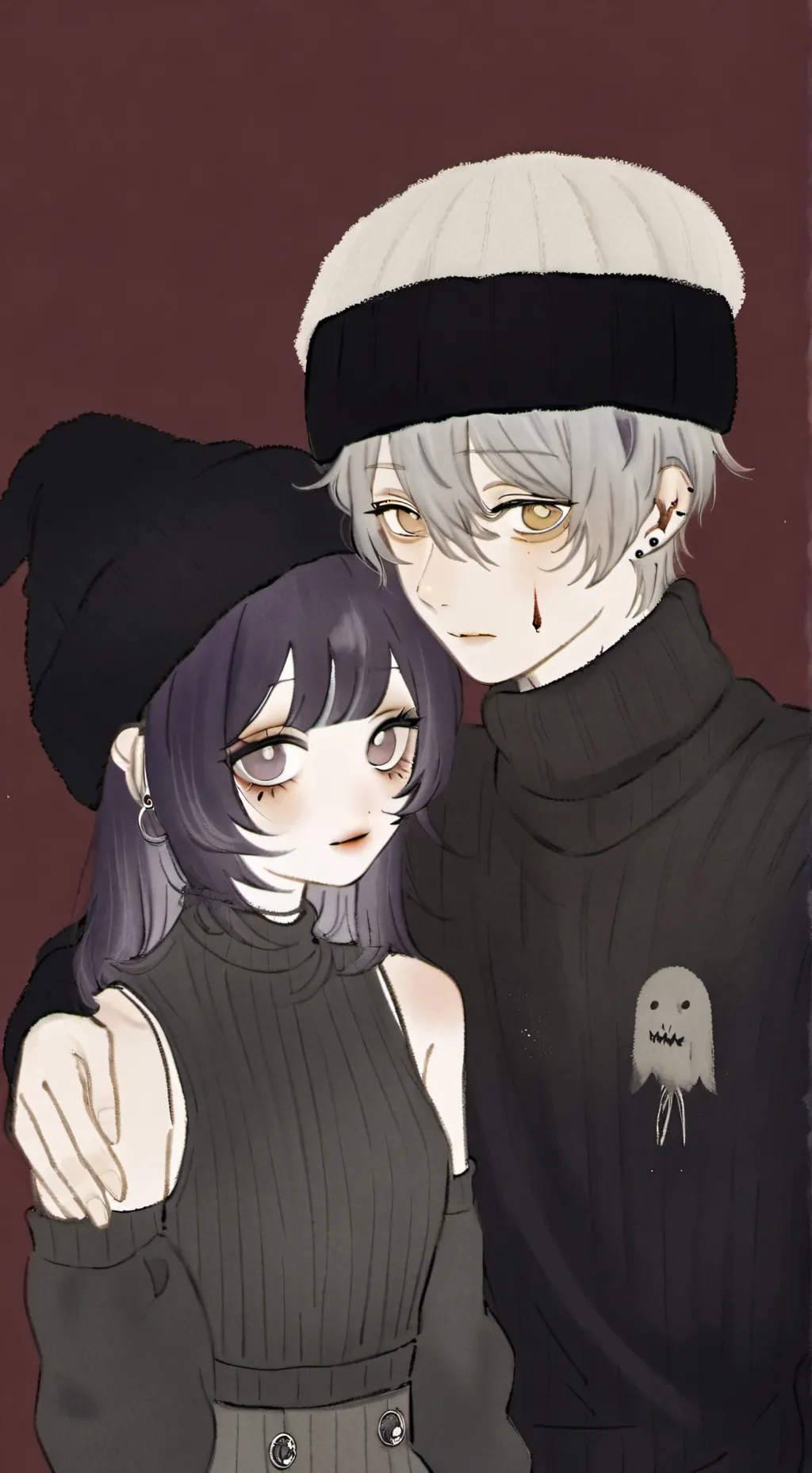 ai character: Uzi X N~ background