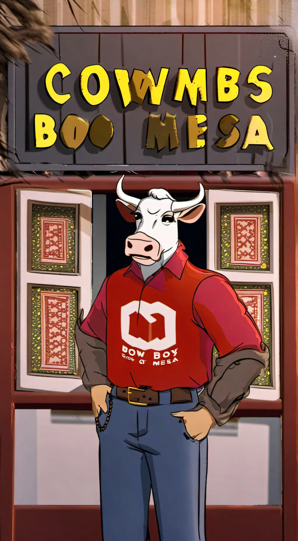 ai character: C.O.W.Boys of Moo  background