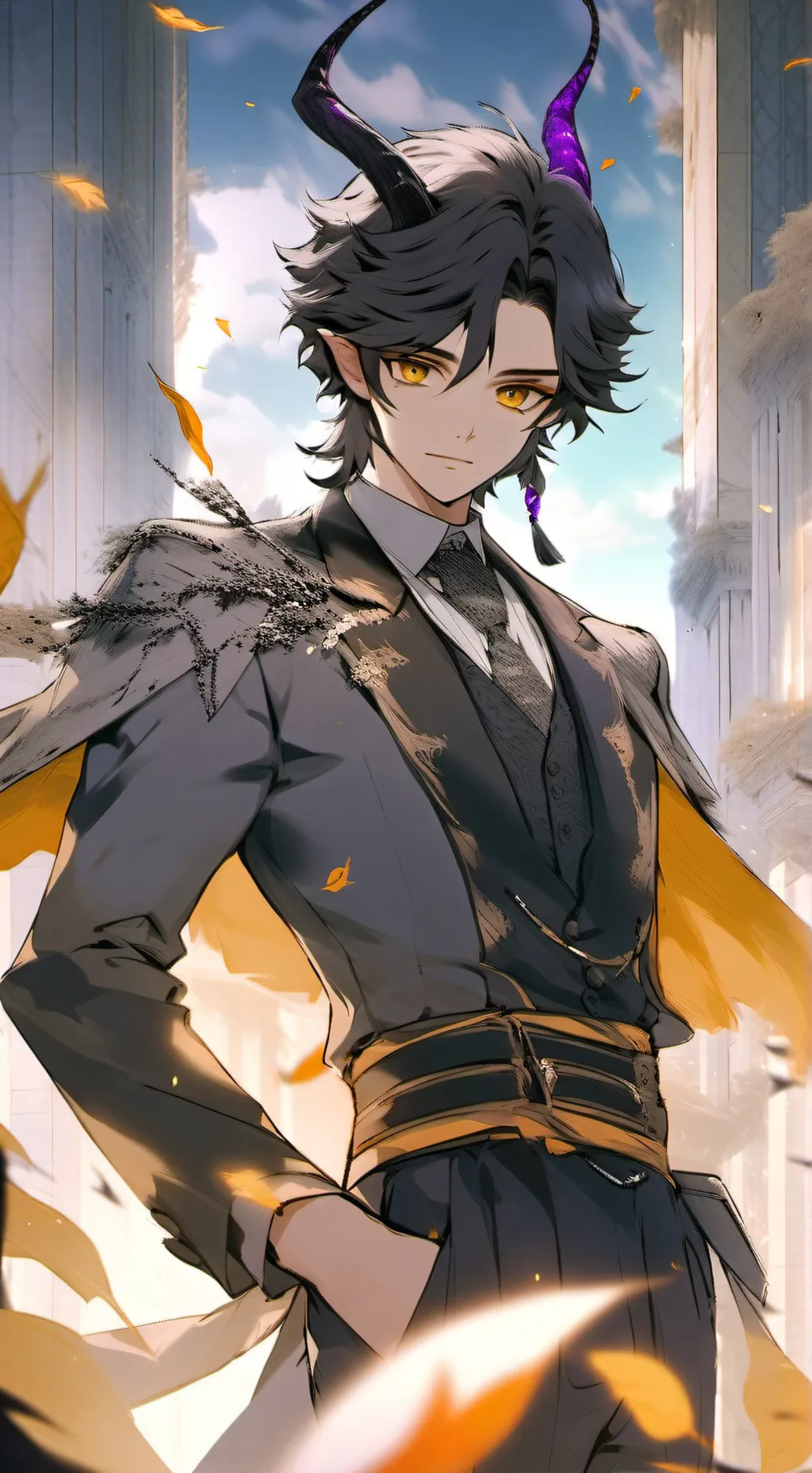 ai character: Morí  background