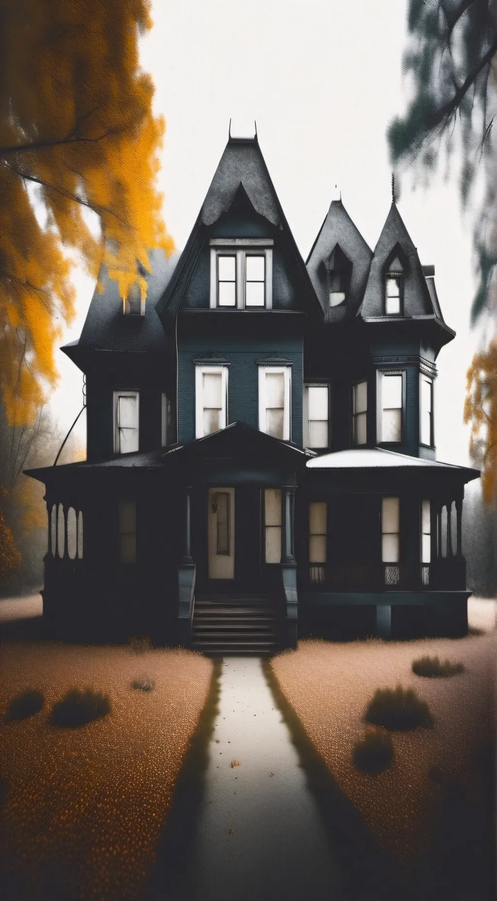 ai character: MHA ghost house! background