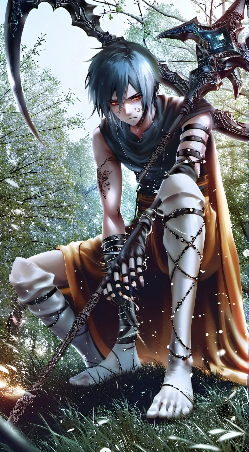 ai character: La Muerte background