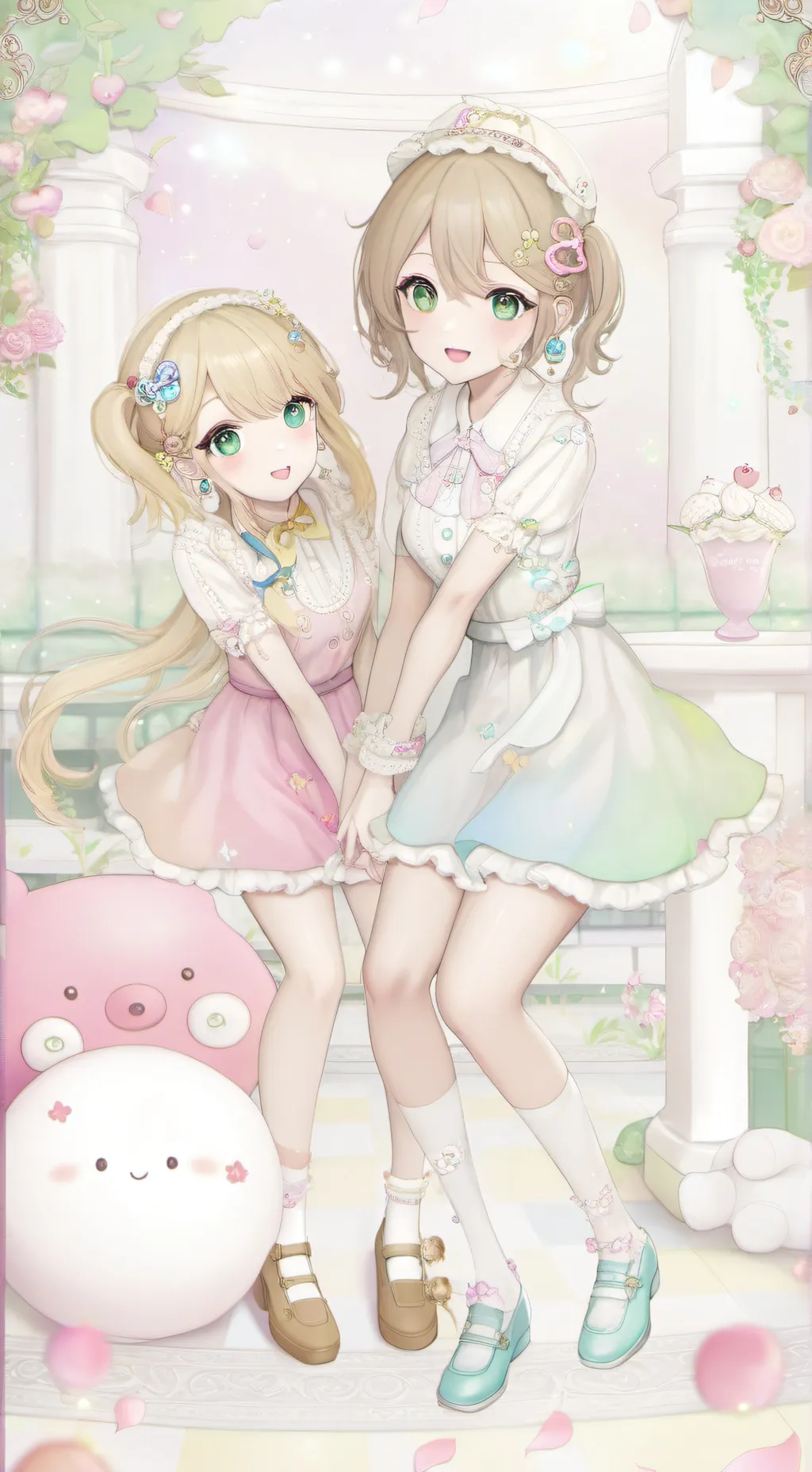 ai character: your two gfs background