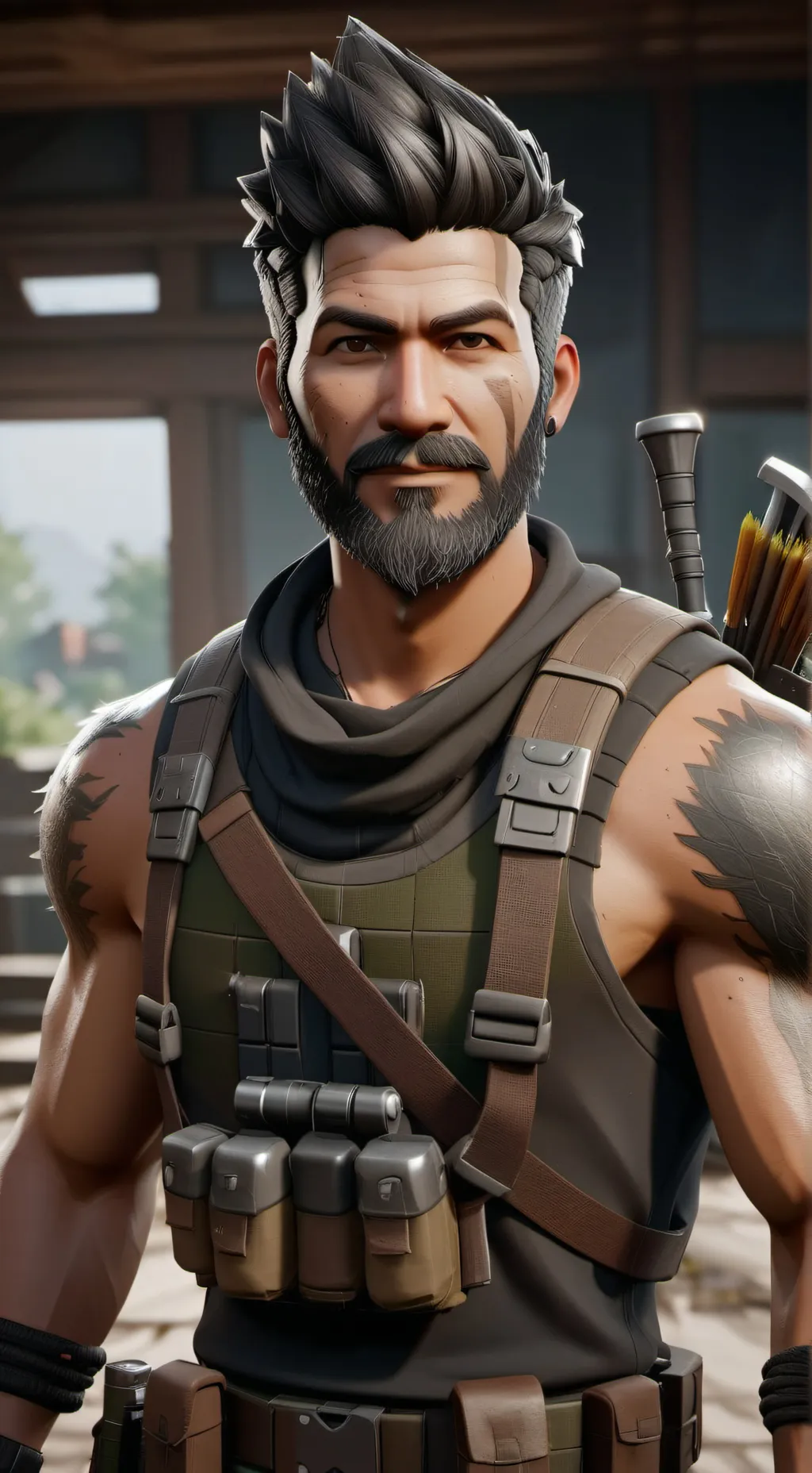 ai character: Fortnite Noob background
