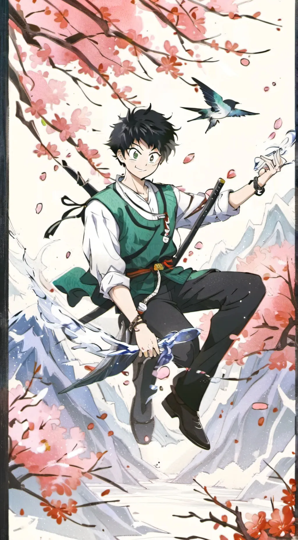 ai character: bakudeku background