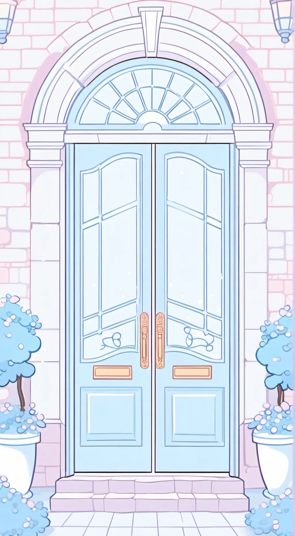 ai character: sprunki+doors background