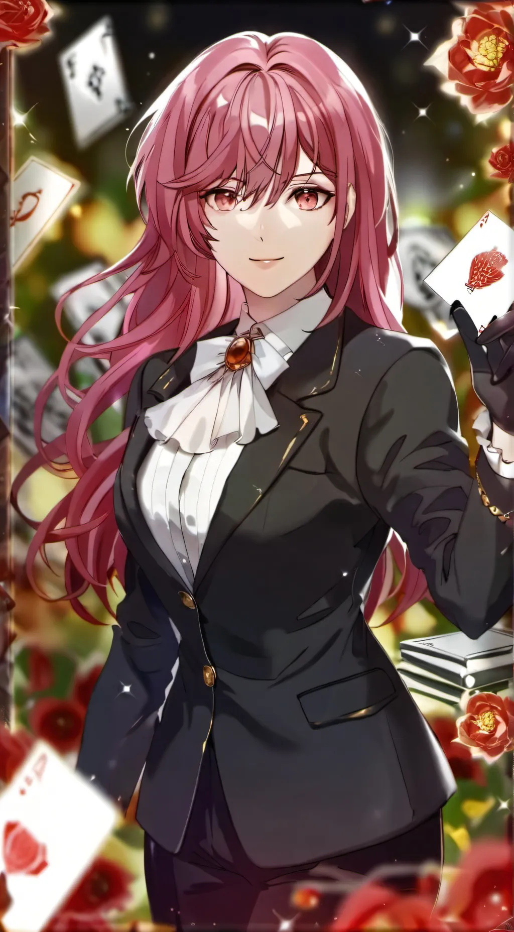 ai character: Valentine  background
