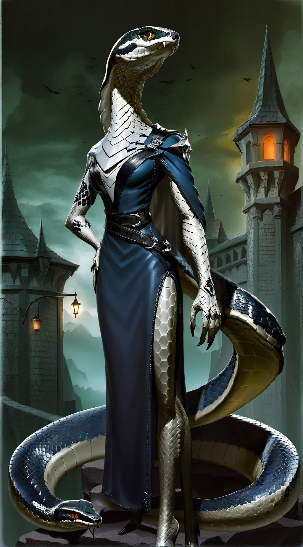 ai character: Anthro Snake Tf  background