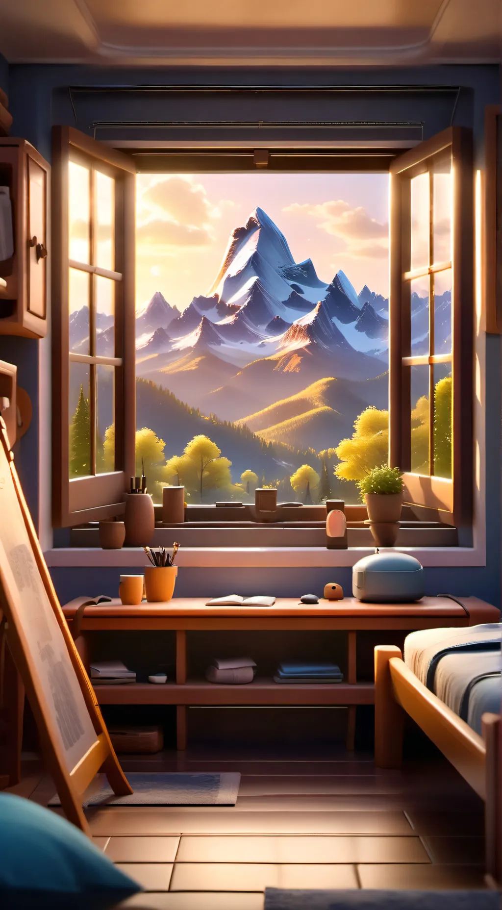 ai character: WoF!  background