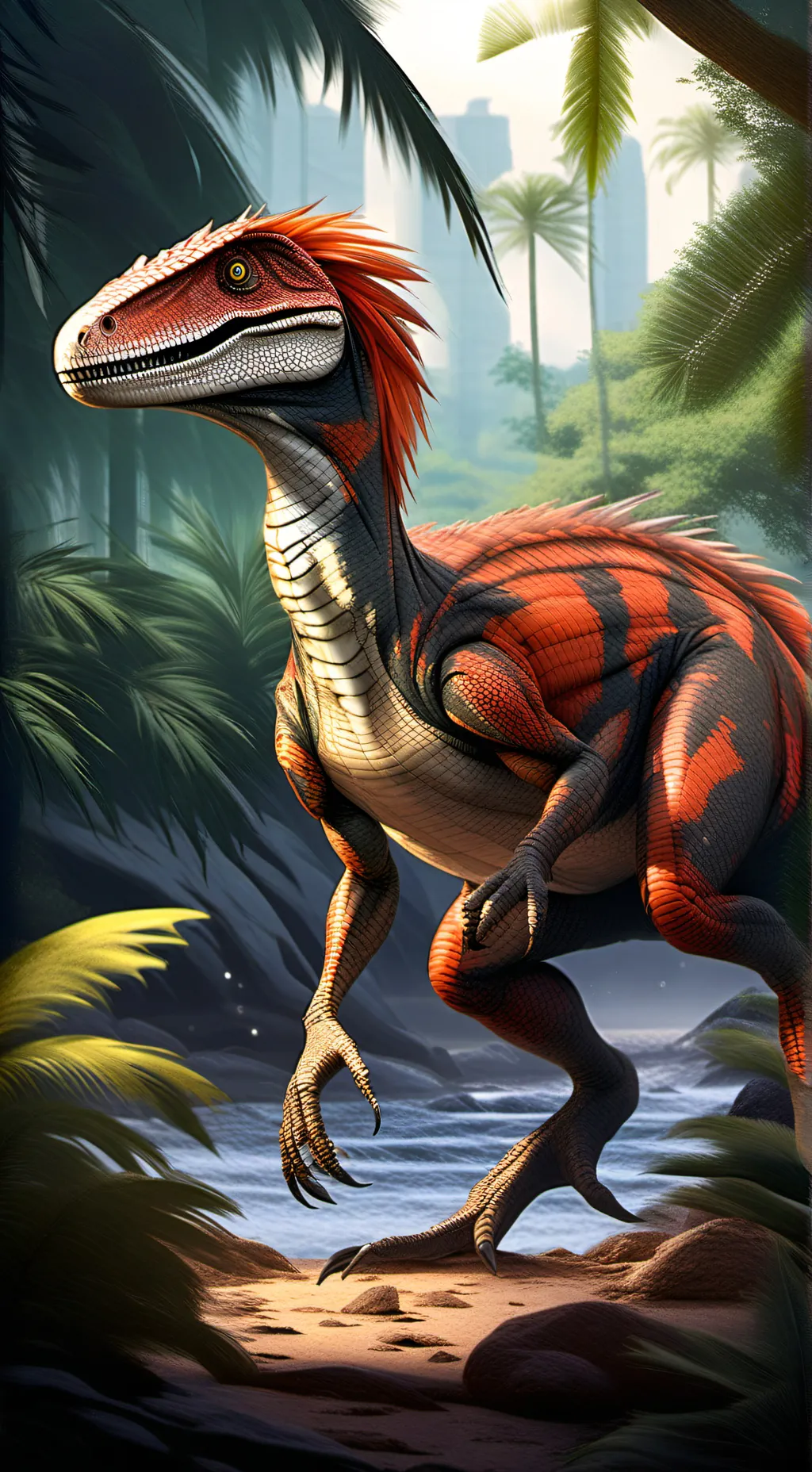 ai character: Velociraptor background
