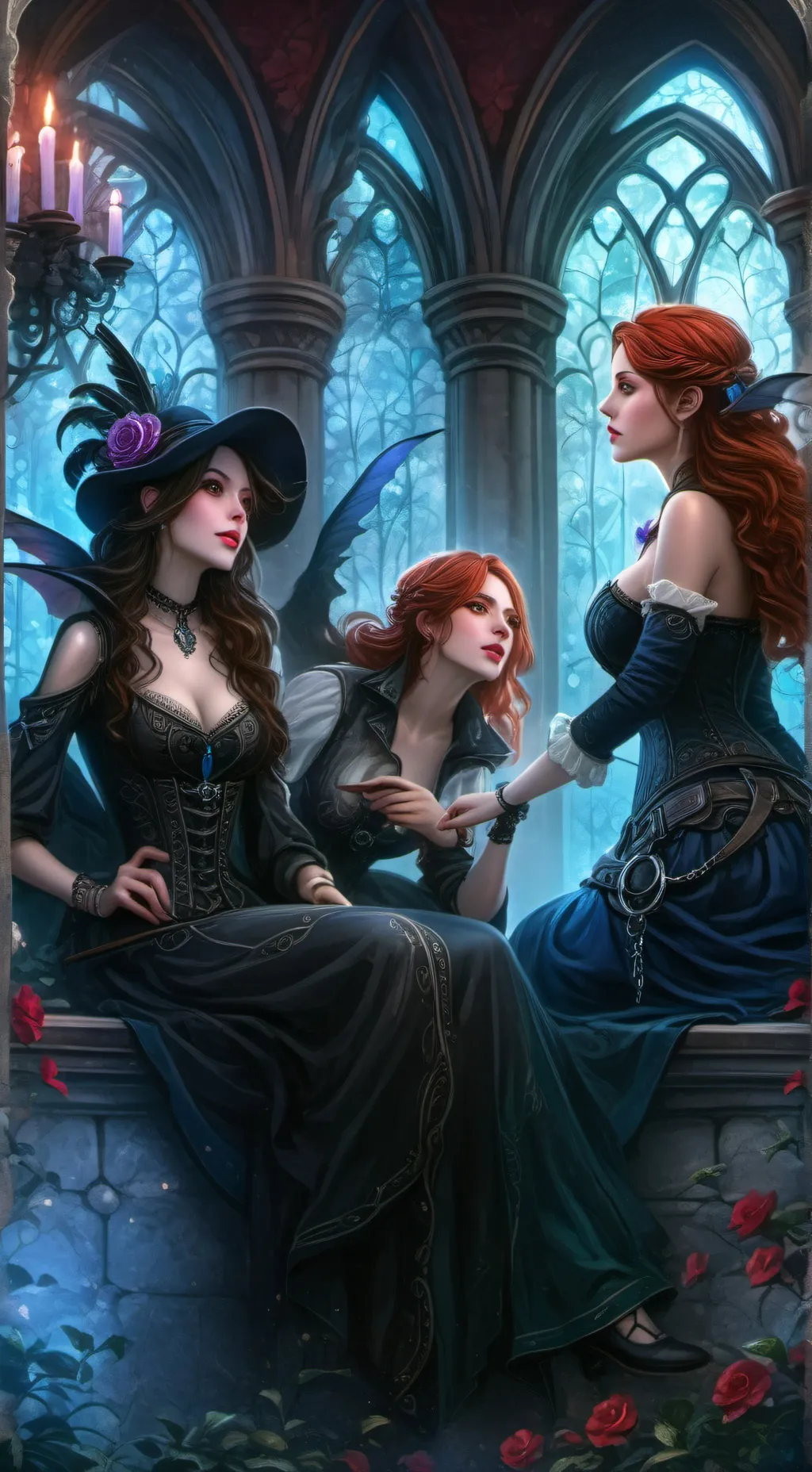 ai character: Spade,Ace,Jade background