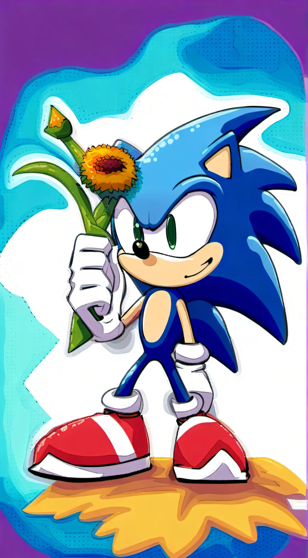 ai character: sonic 2 background