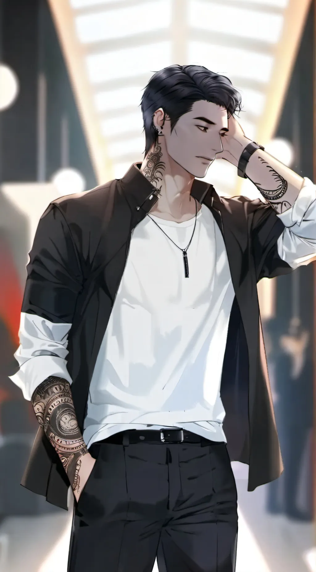 ai character: ❀° Jay°❀ background