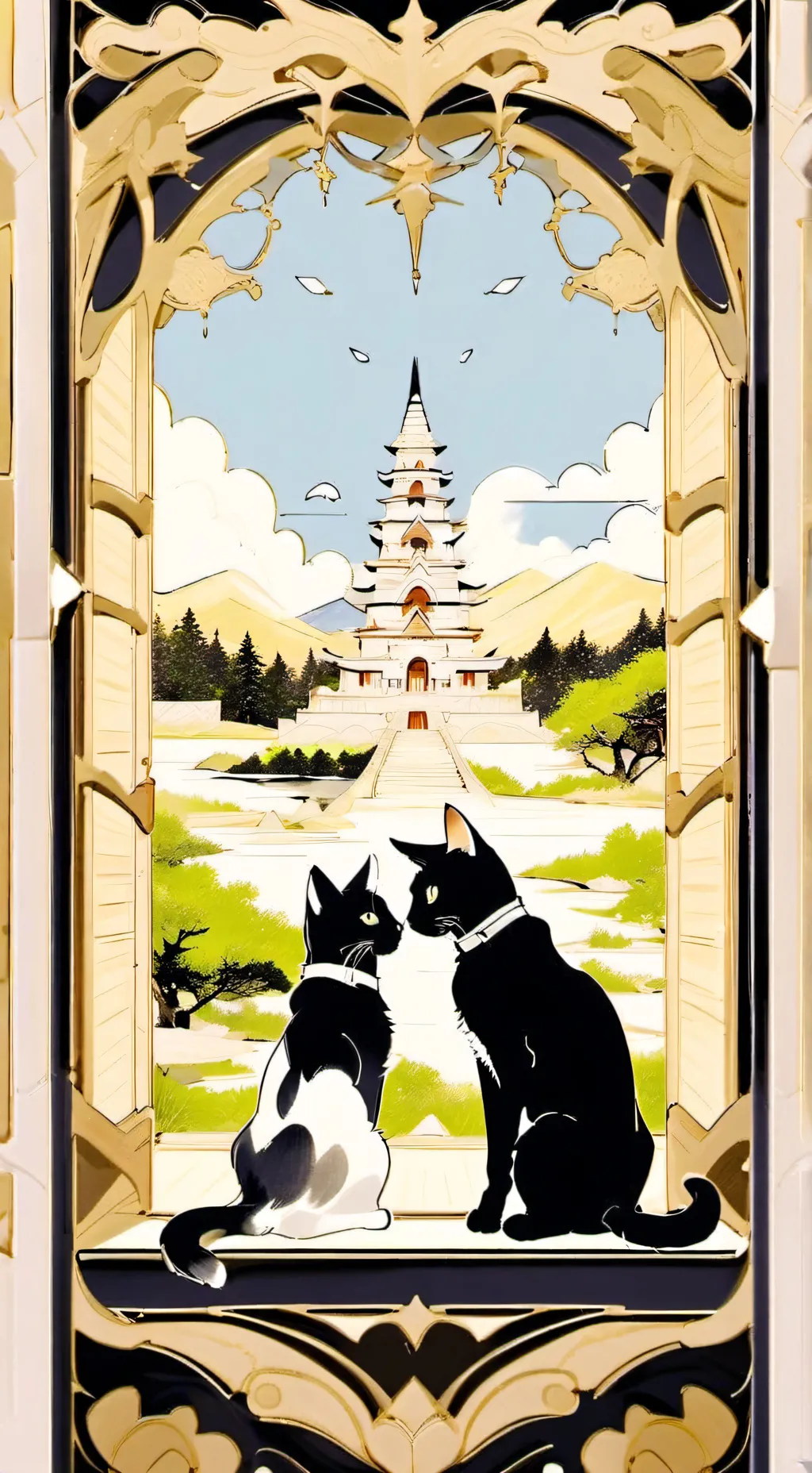 ai character: max y tu gata guap background