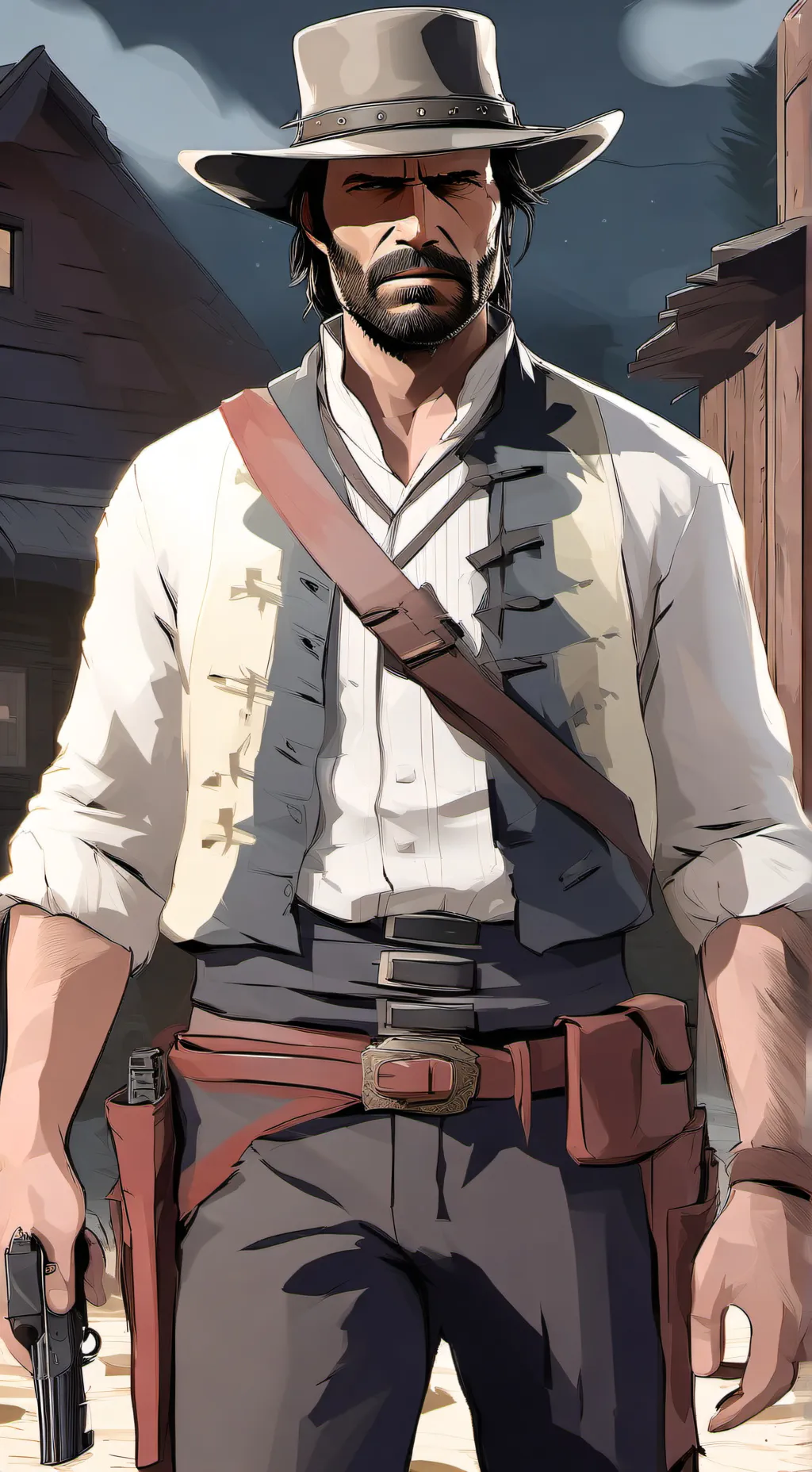 ai character: the last gunslinge background