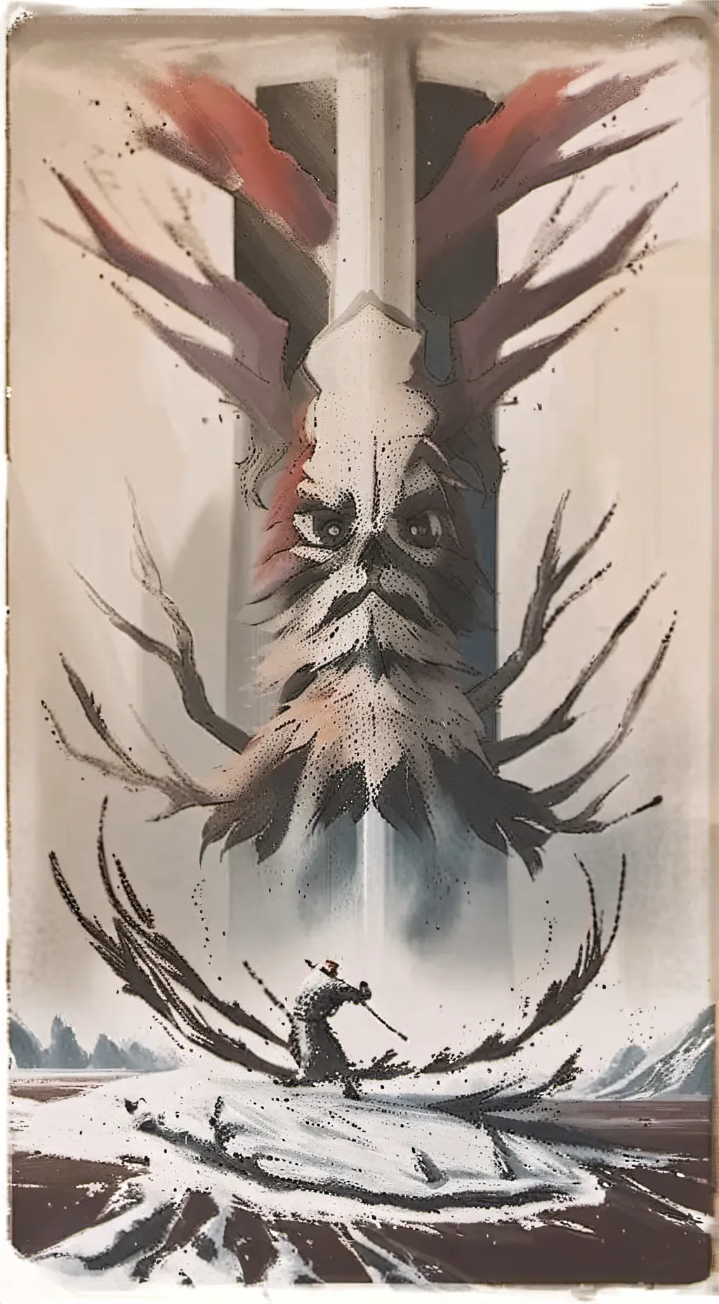 ai character: claw, machine background