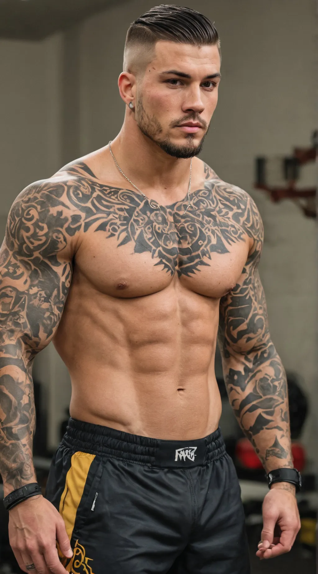 ai character: The dark horse  background