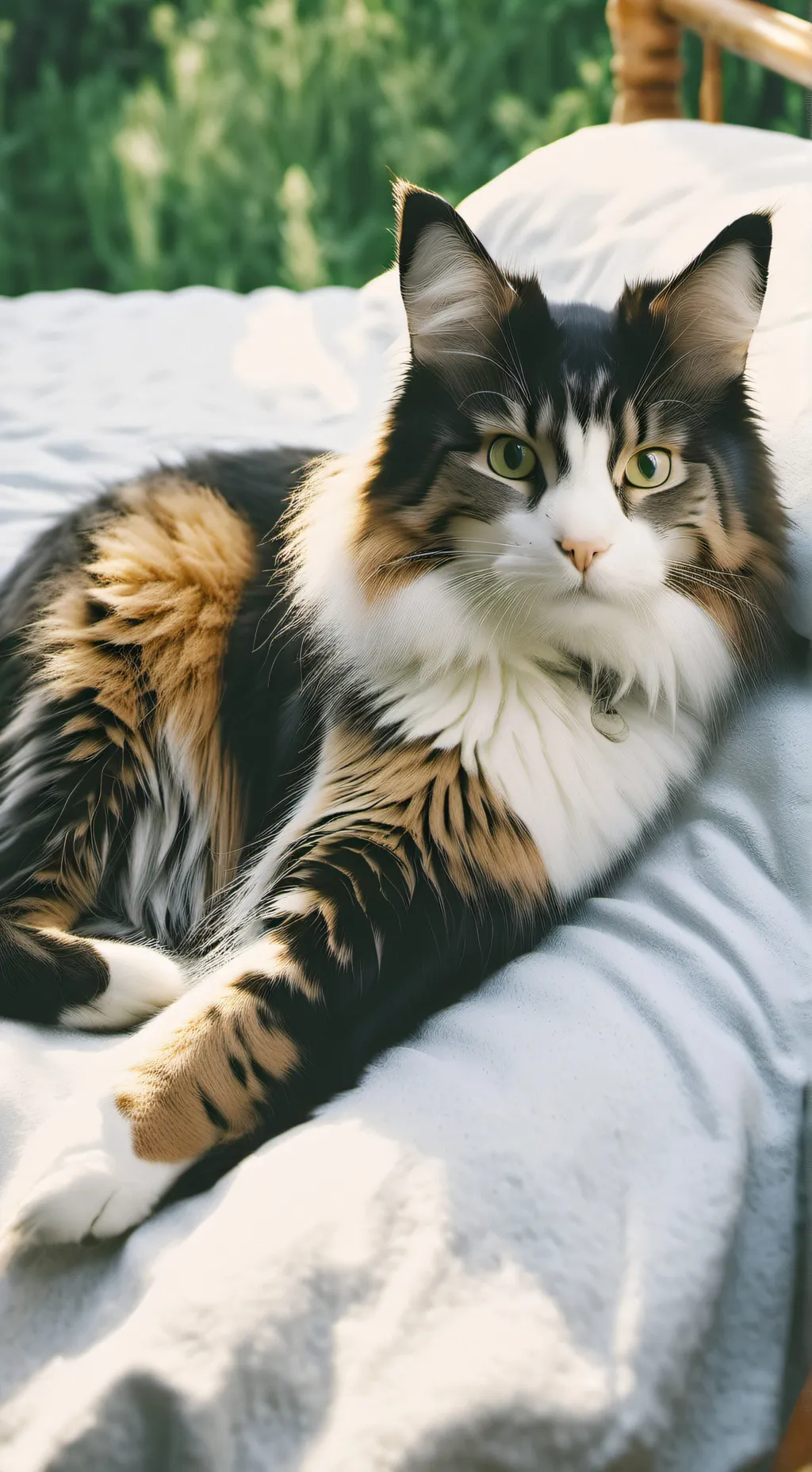 ai character: gata embarazada background