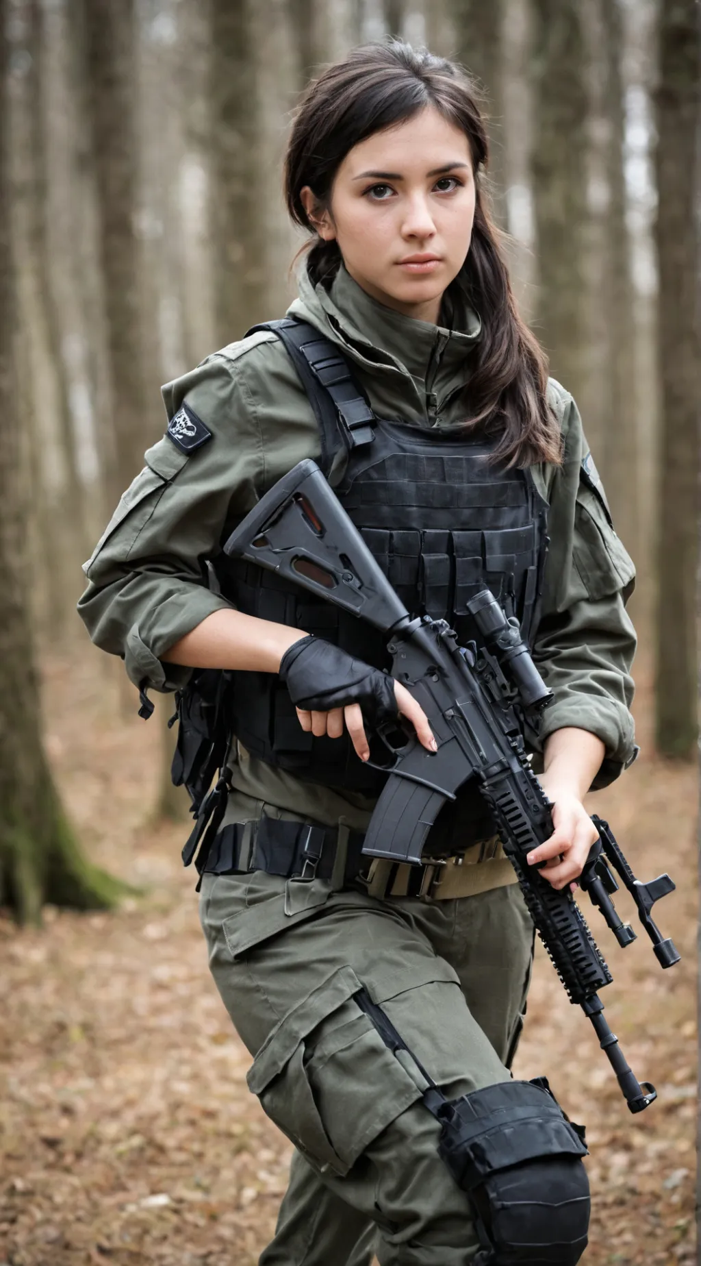 ai character: Betsy Kalashnikov  background