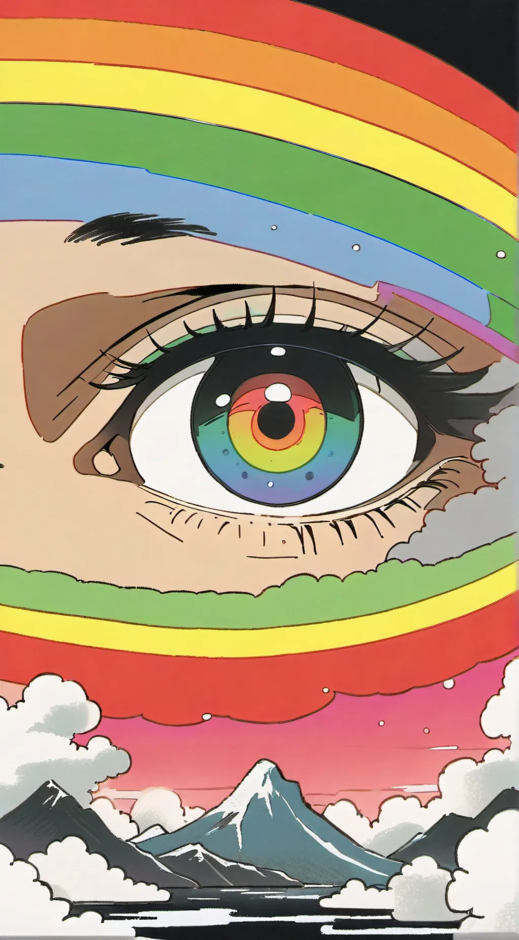 ai character: eye color background