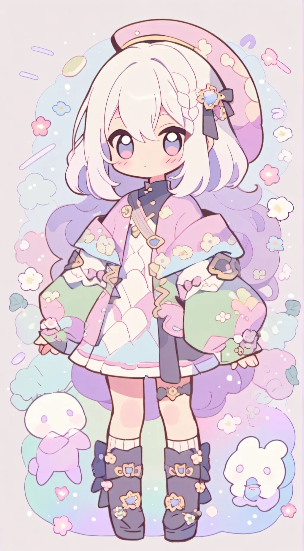 ai character: Fpe Valentine's! background