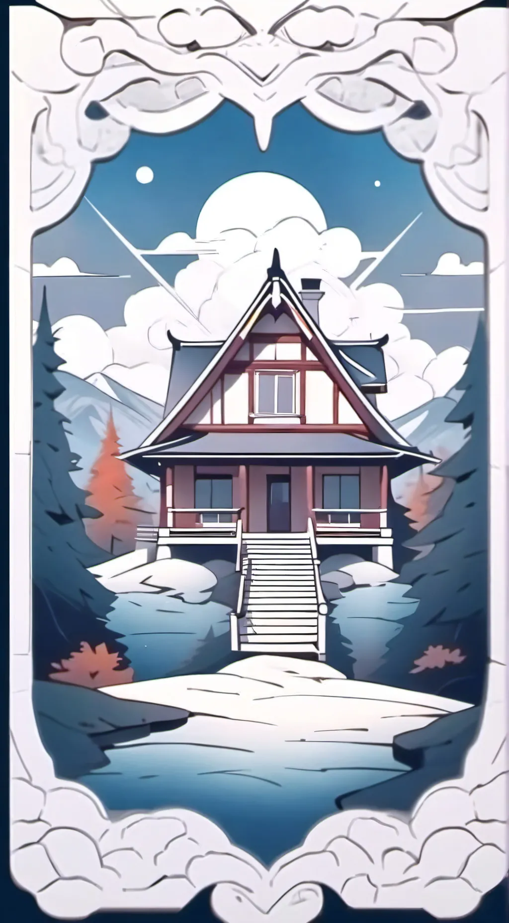 ai character: mha house background