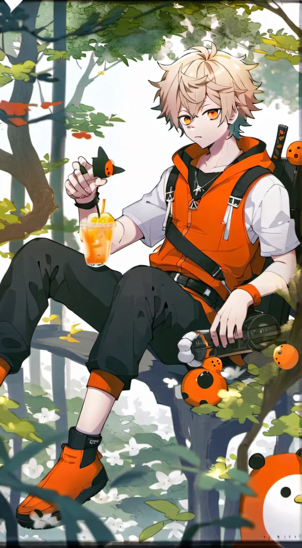 ai character: bakugo background