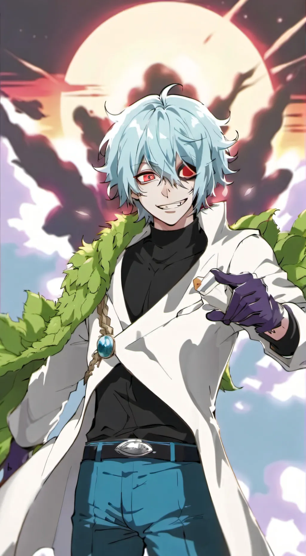 ai character: Dabi × shigaraki background