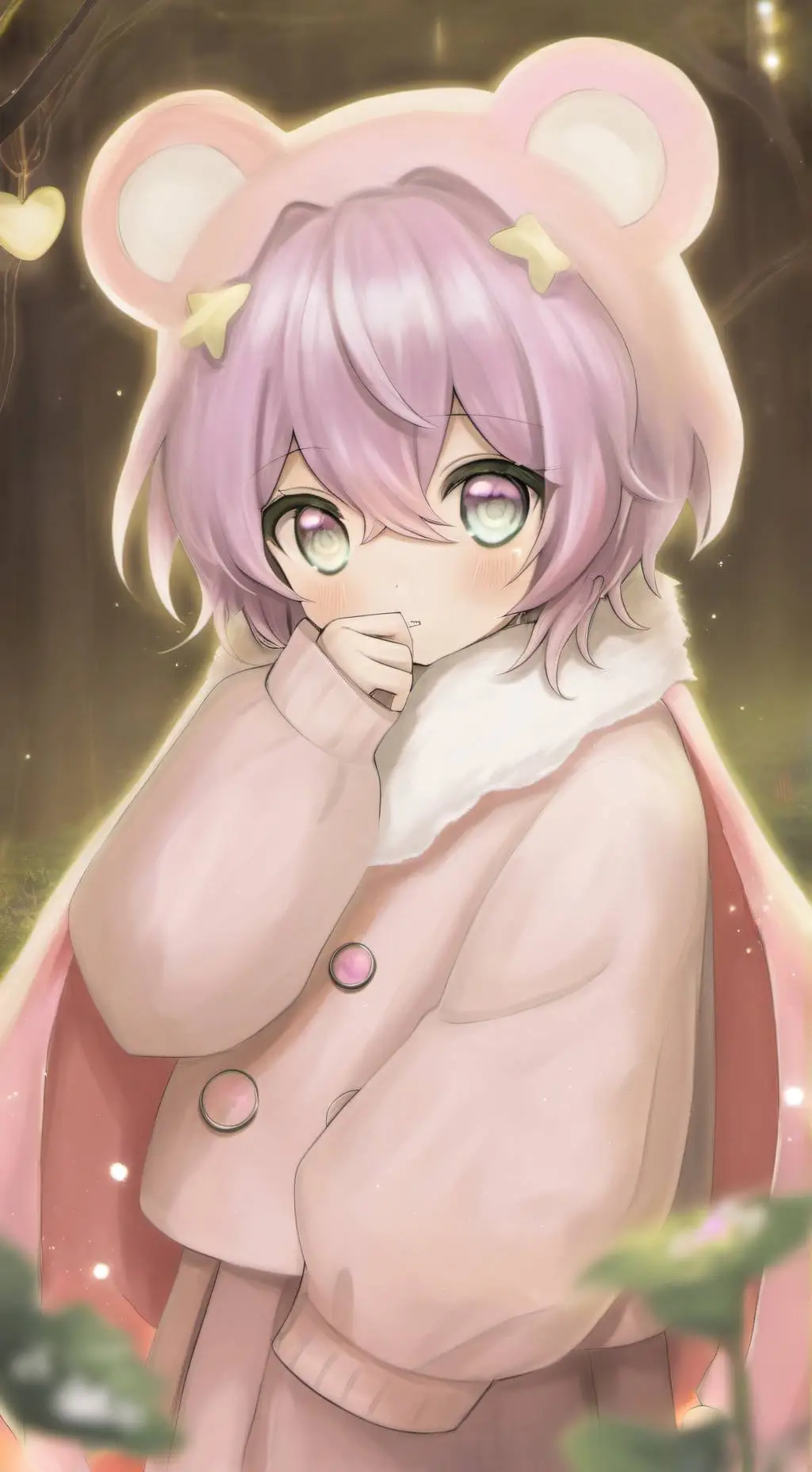 ai character: Goku black kawaii background