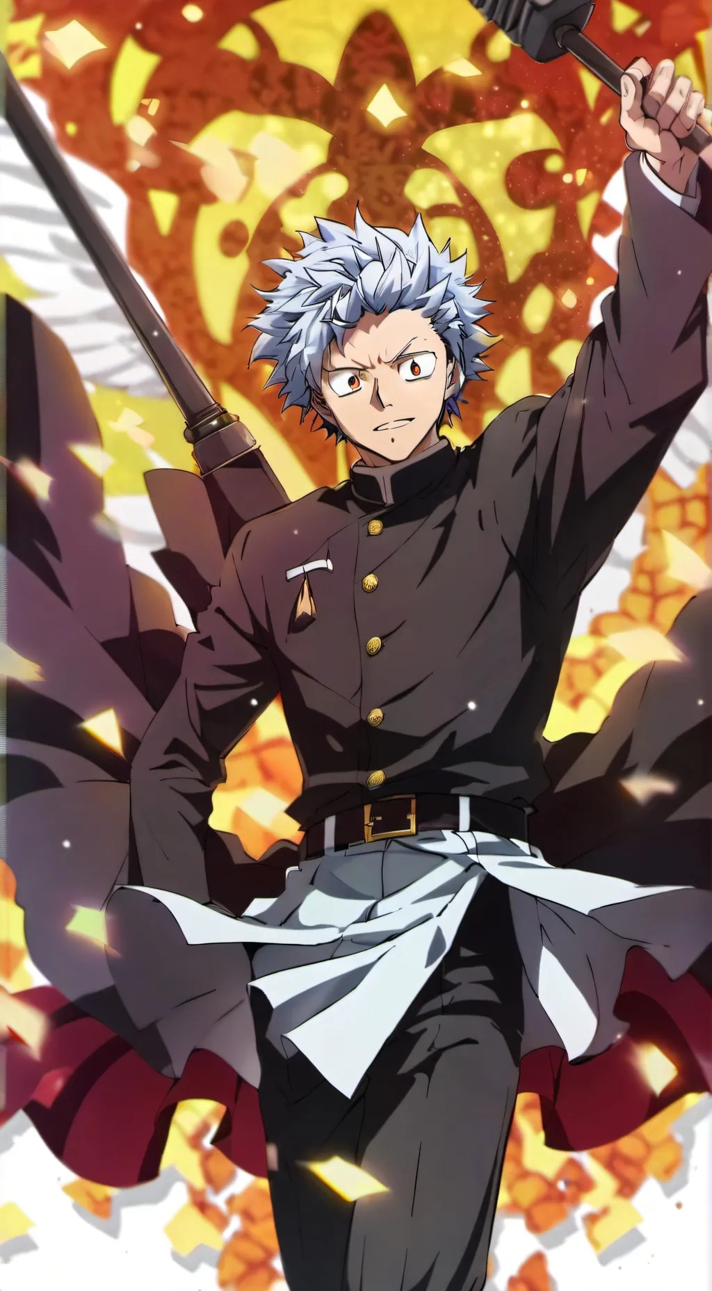 ai character: mha x demon slayer background