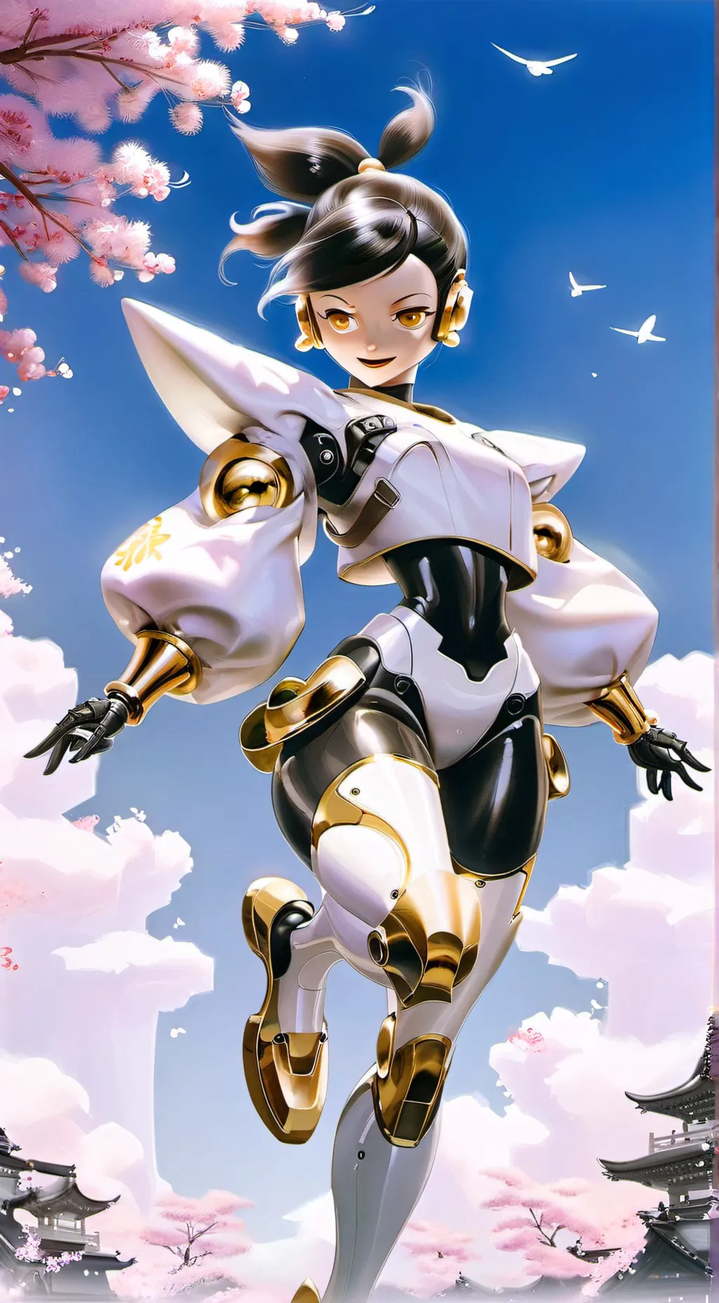 ai character: Running man  background