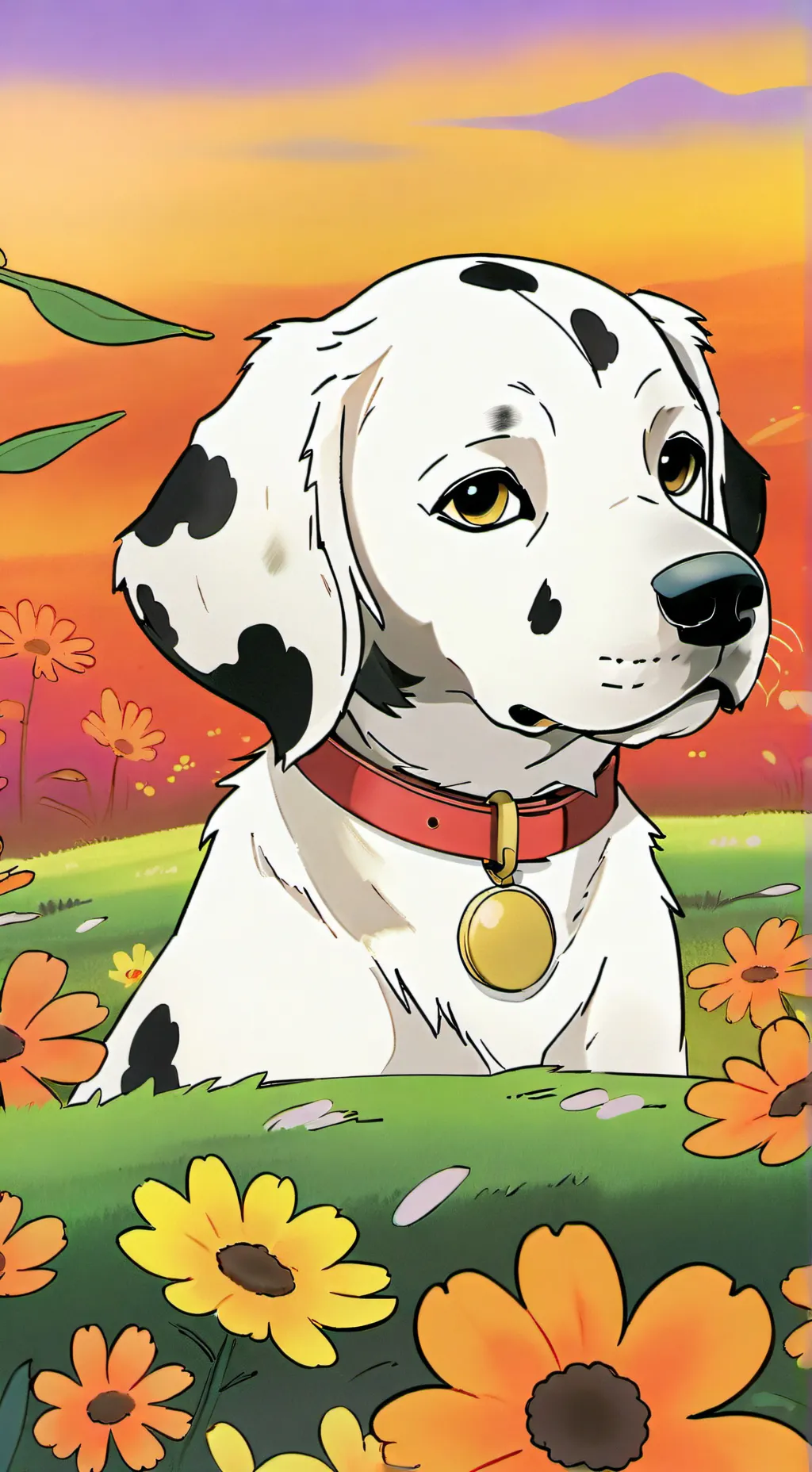 ai character: Un perrito background