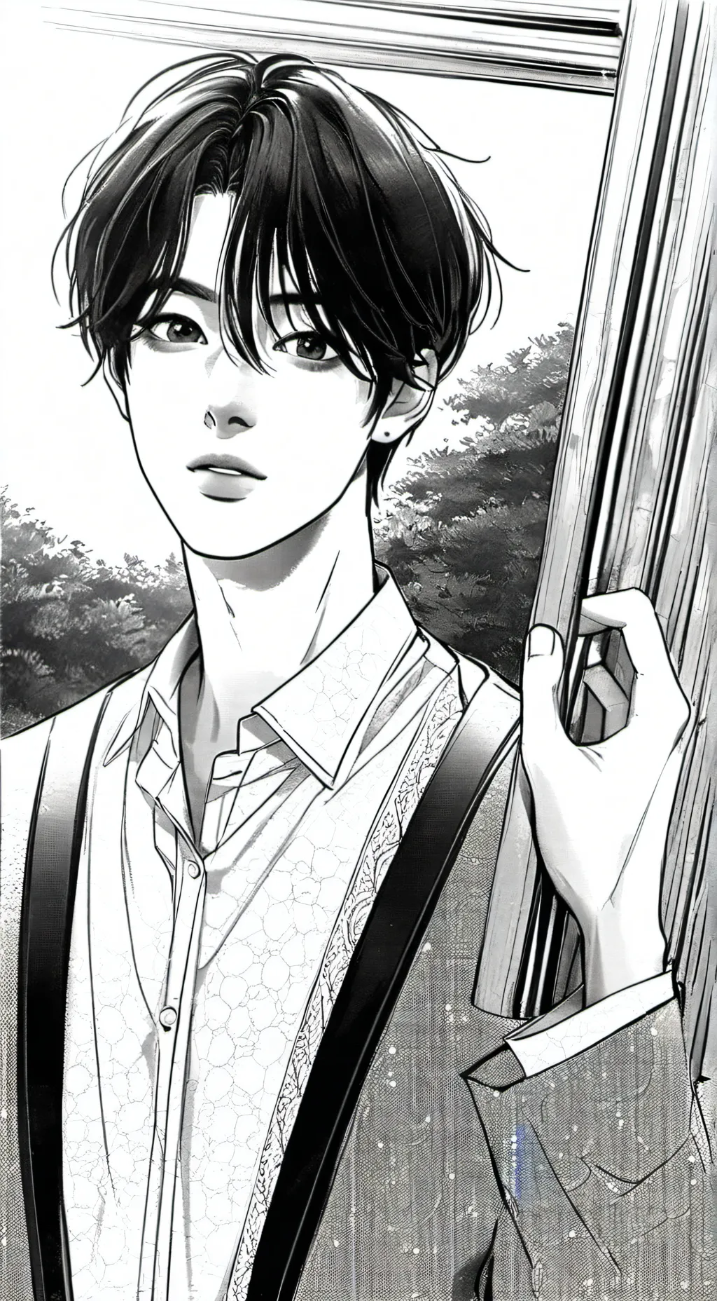 ai character: Nicky 🤍 background