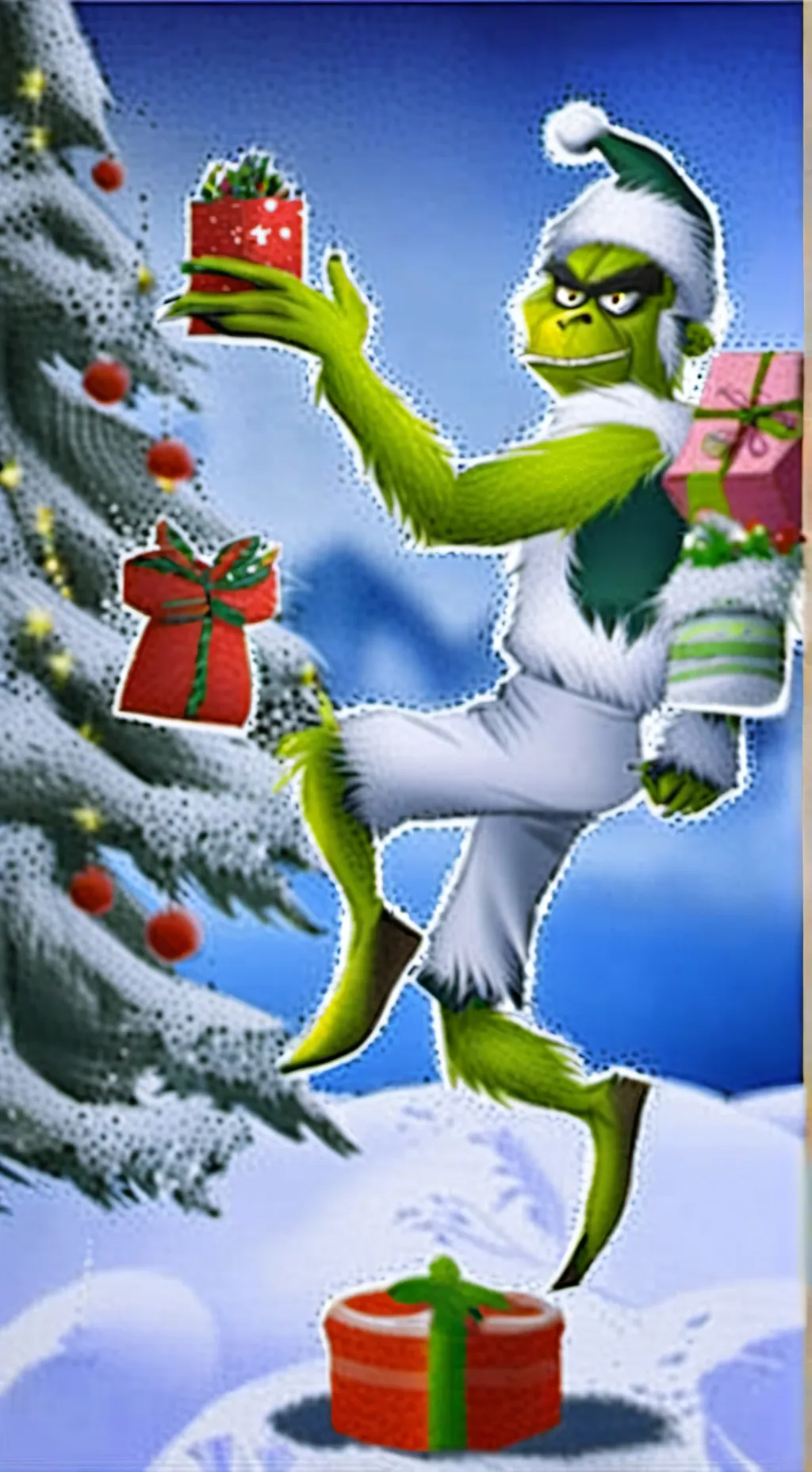 ai character: Grinch background
