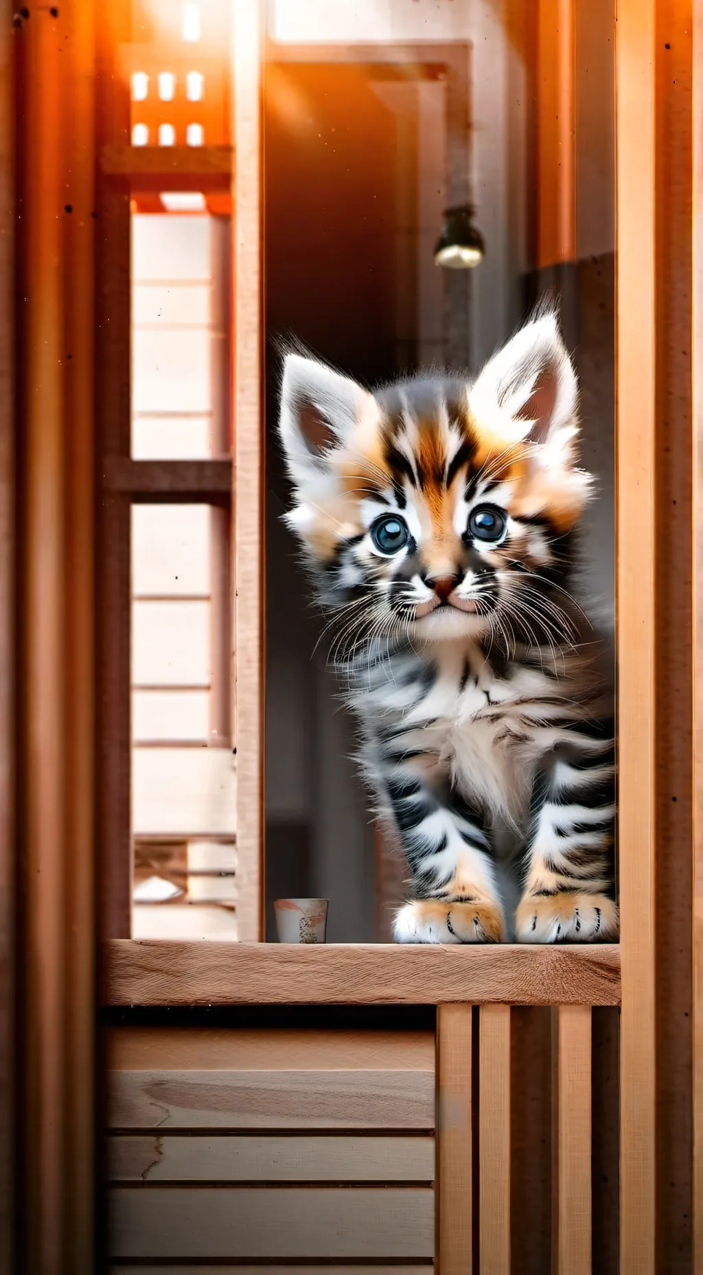 ai character: gatito bebe background