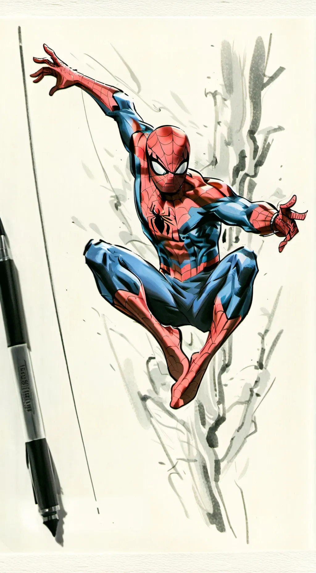 ai character: Spider-man——hehe background