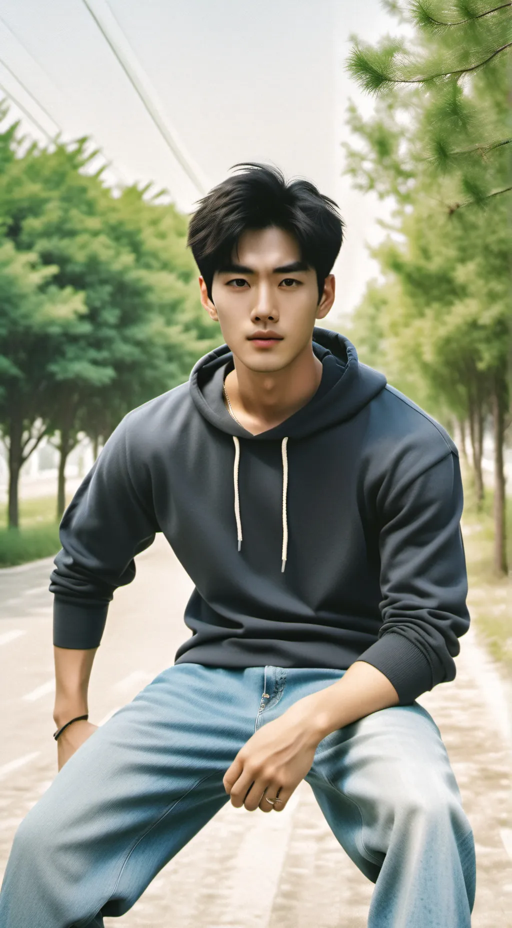 ai character: Hot Asian Guy  background