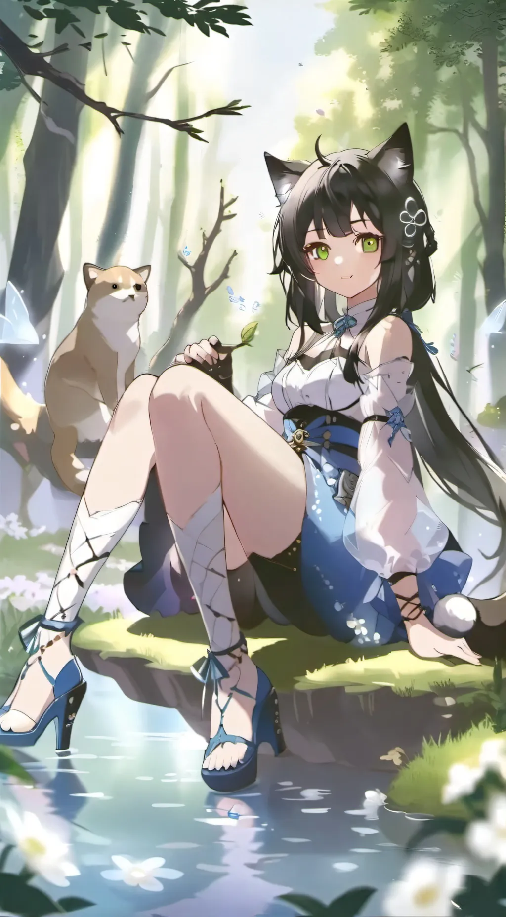 ai character: Luna background