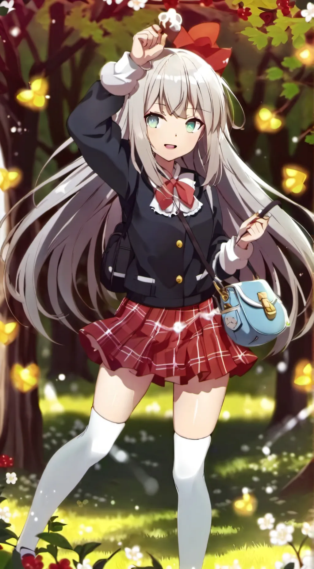 ai character: Anime high RPG background