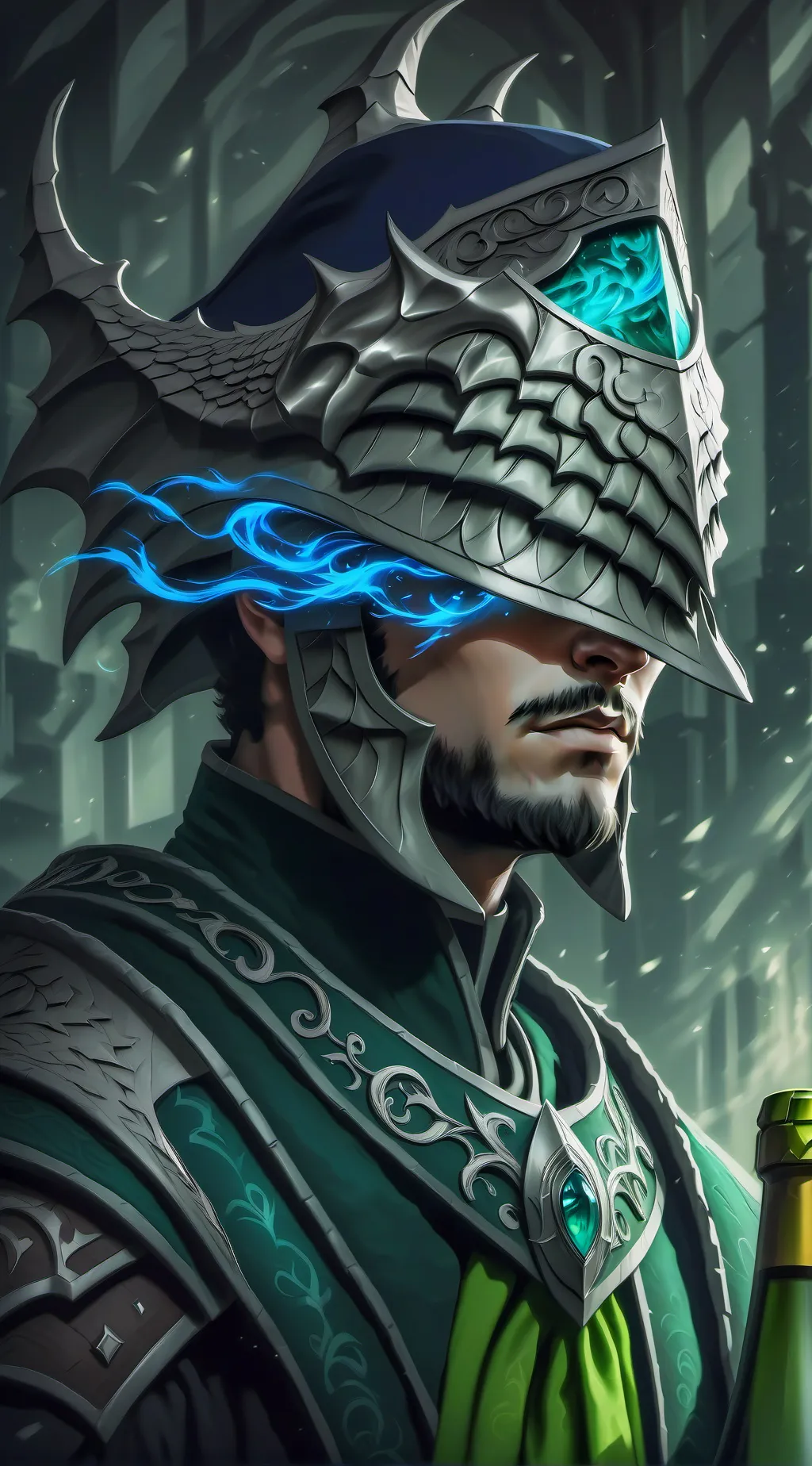 ai character: drachen fänger background