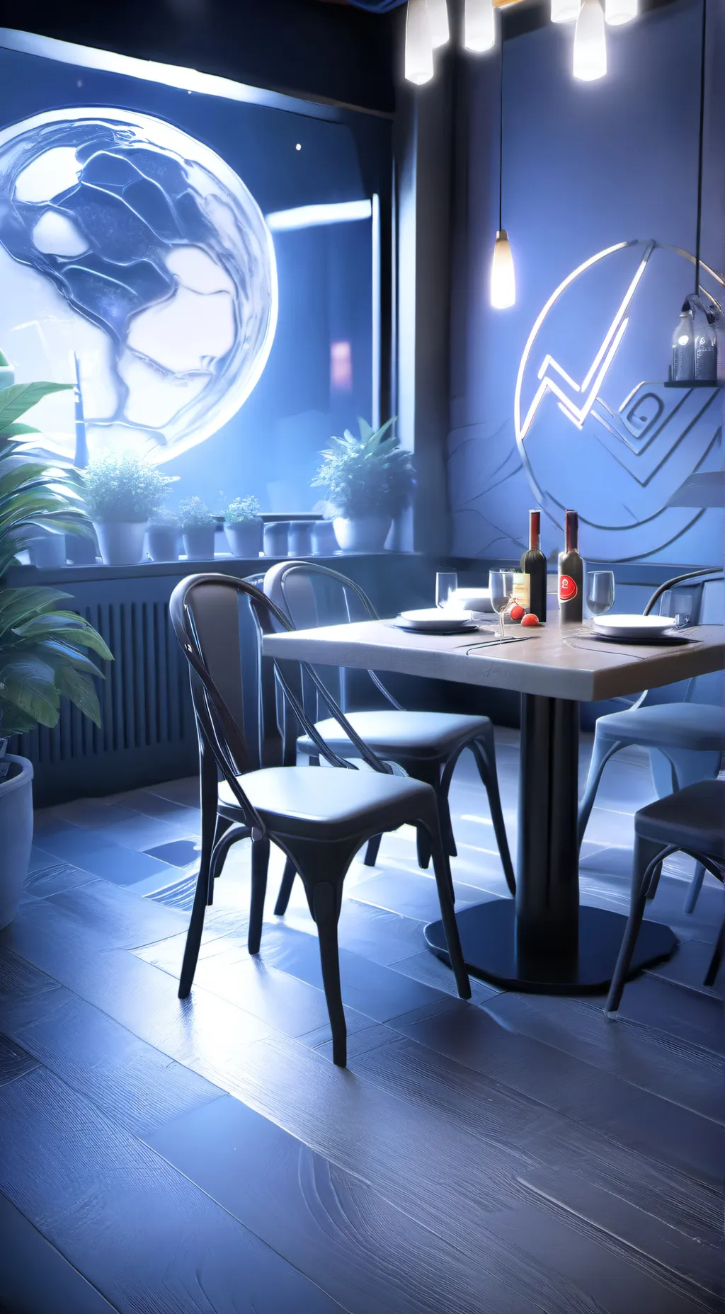 ai character: radiostatic background