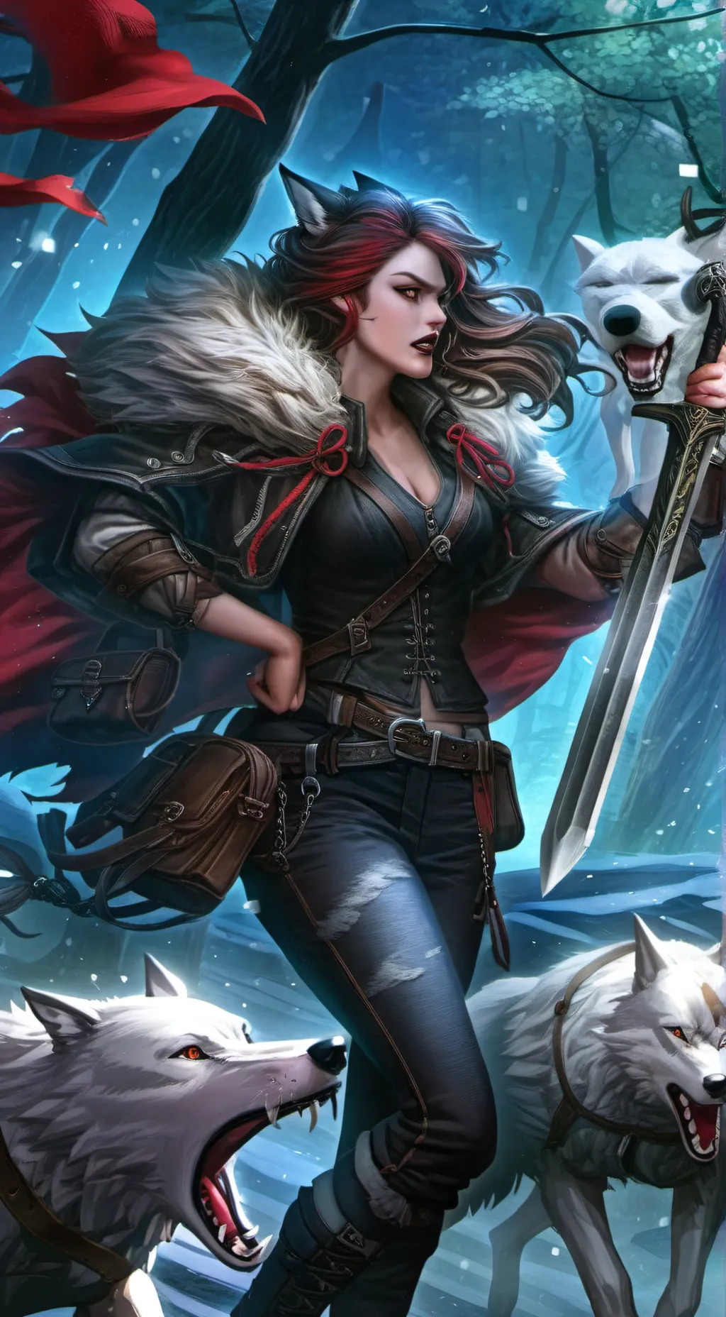 ai character: Lyra Wolfheart background