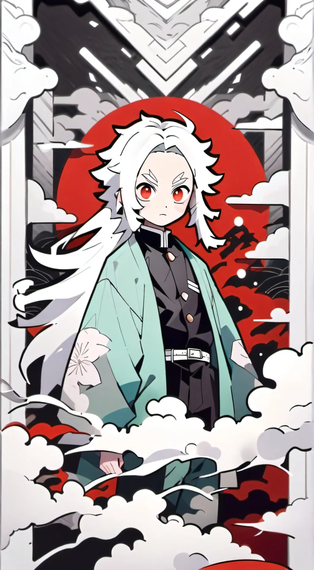 ai character: Demon slayer  background