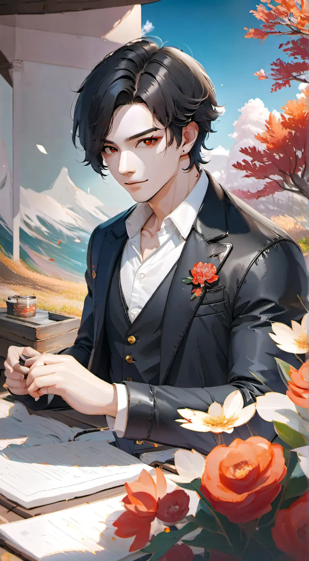 ai character: adam background