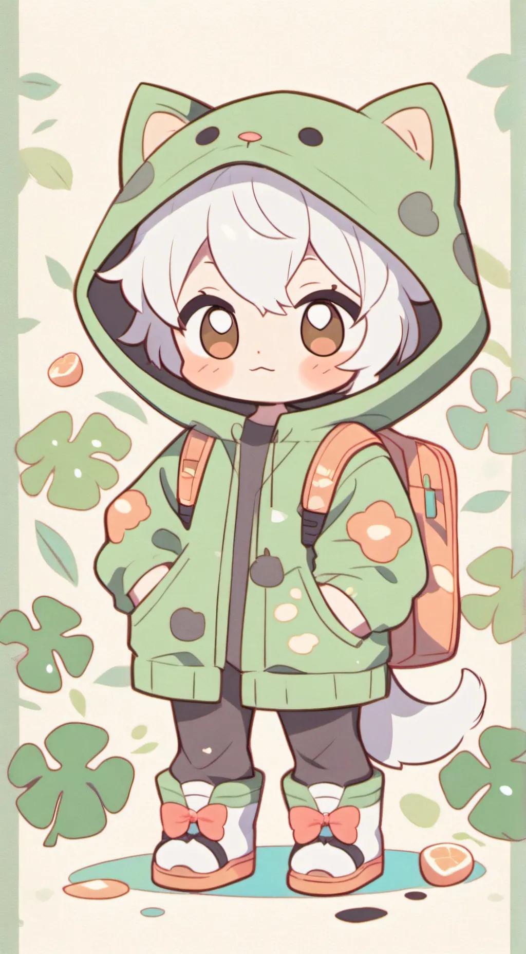 ai character: gatito bebe background