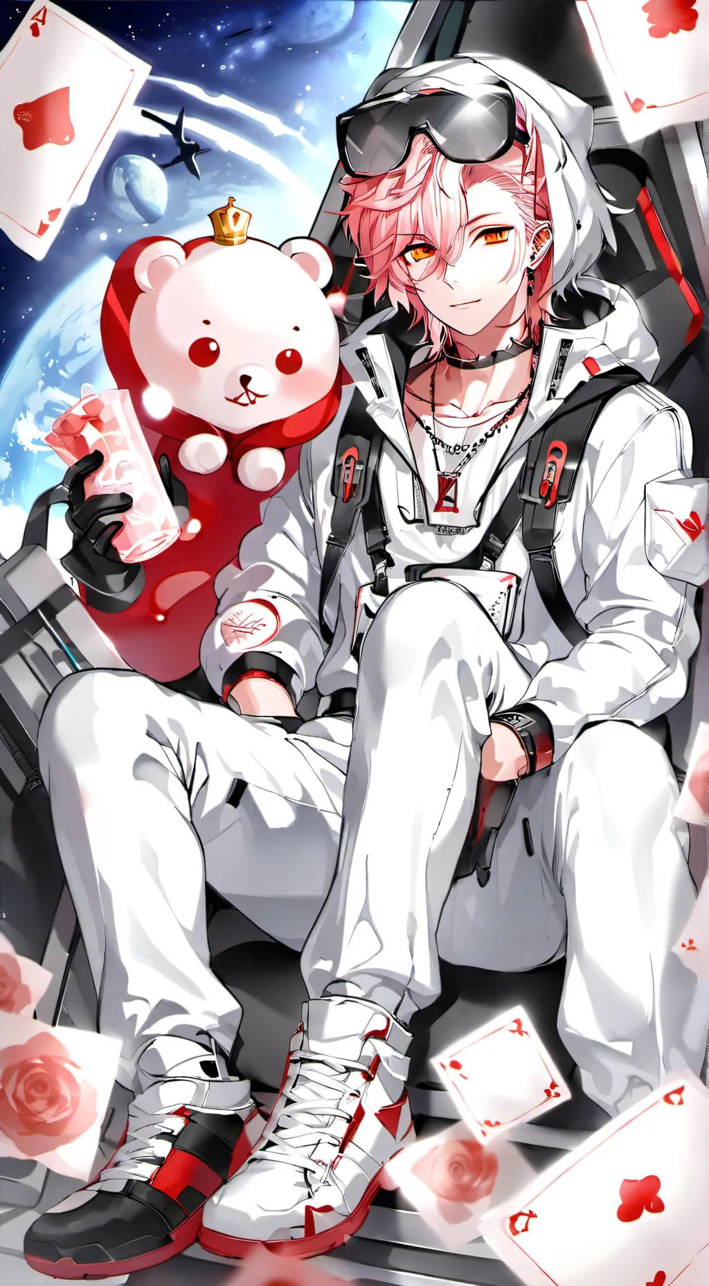 ai character: boywithuke  background