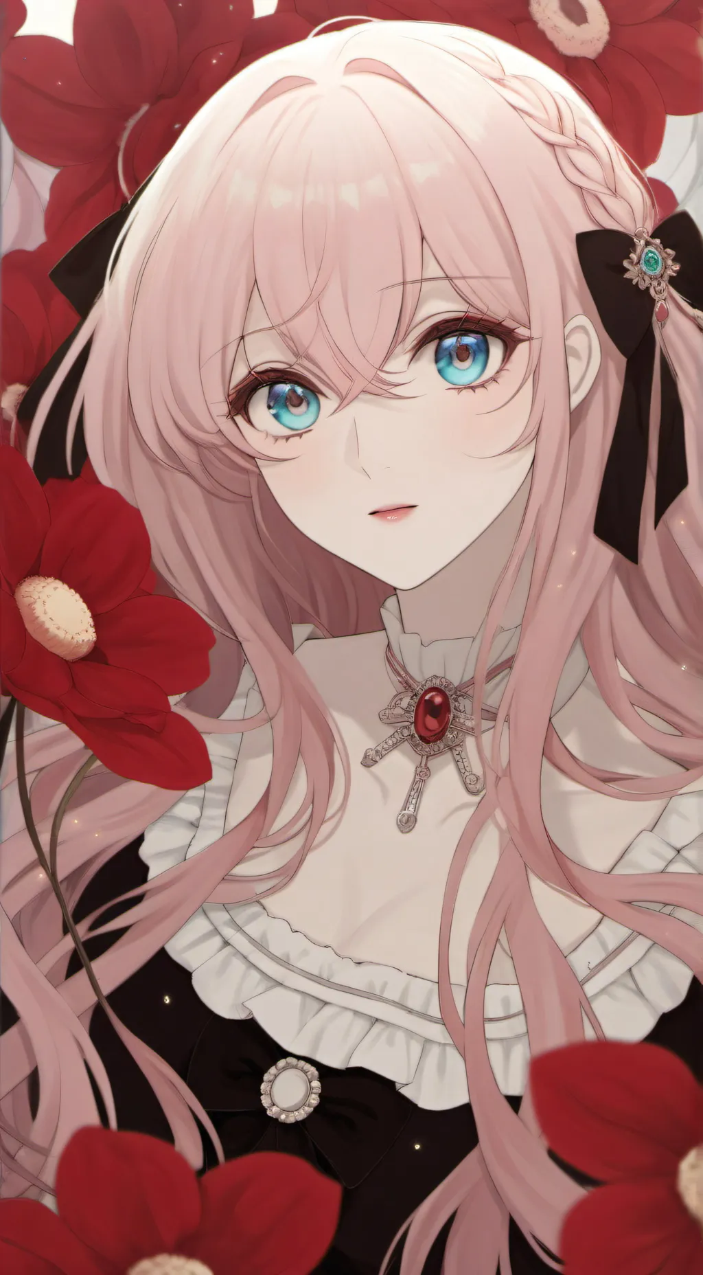 ai character: Megurine Luka  background