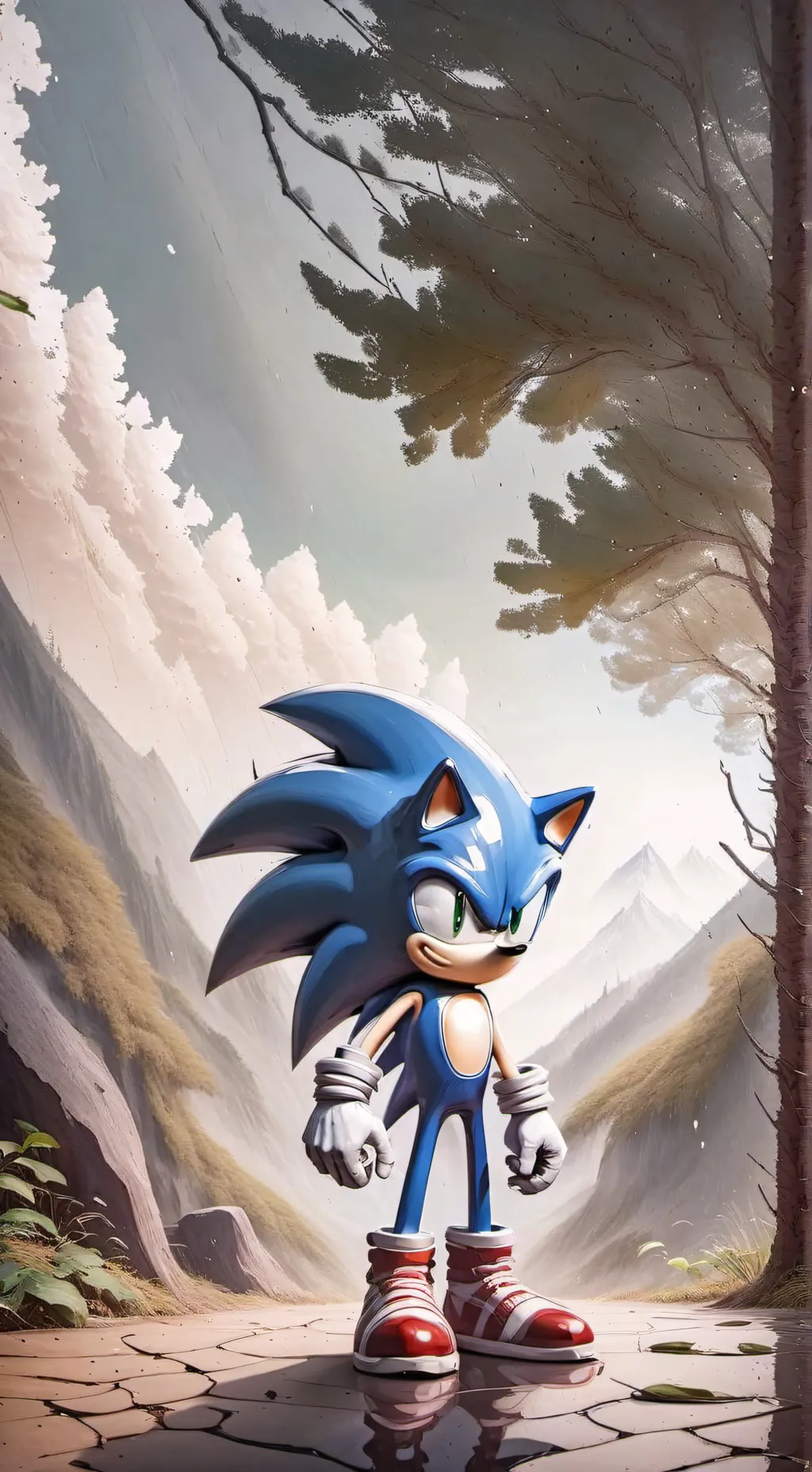 ai character: Giant sonic 2￼ background