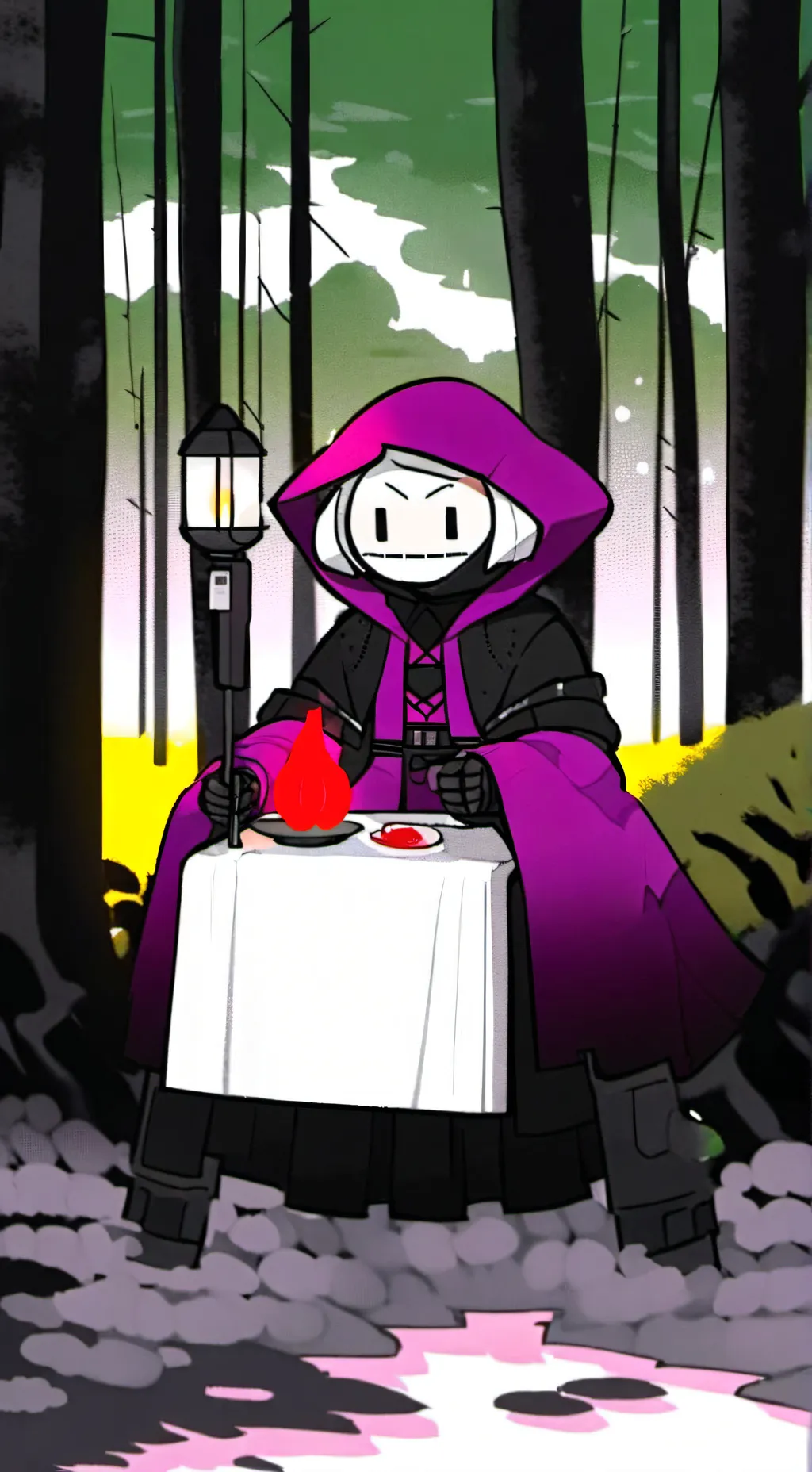 ai character: titan tv man sus background